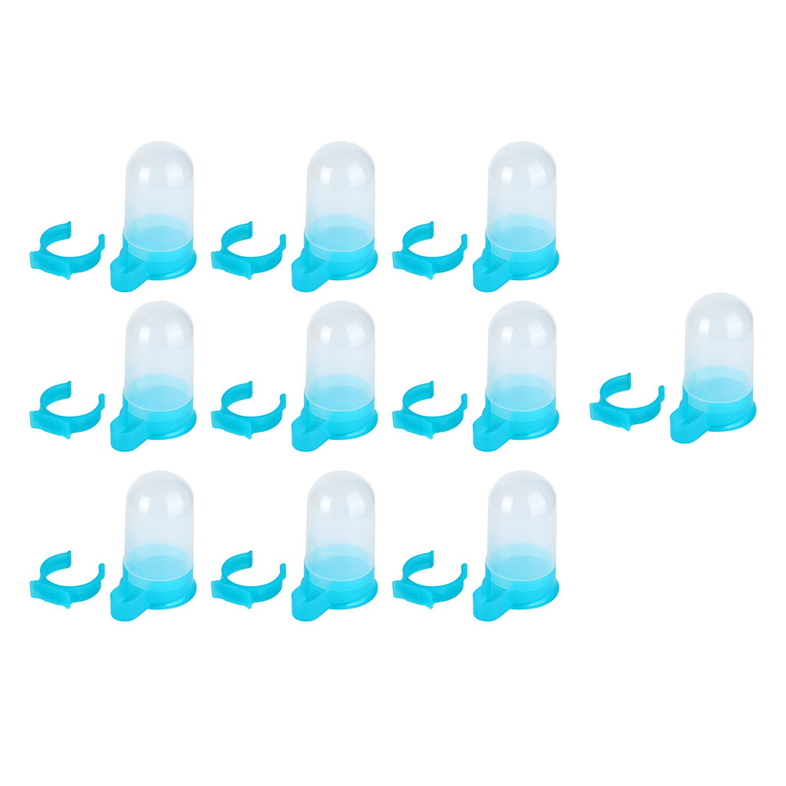 10Pcs Plastic Automatic Bird Food Feeder Hanging Bird Water Dispenser for view 6