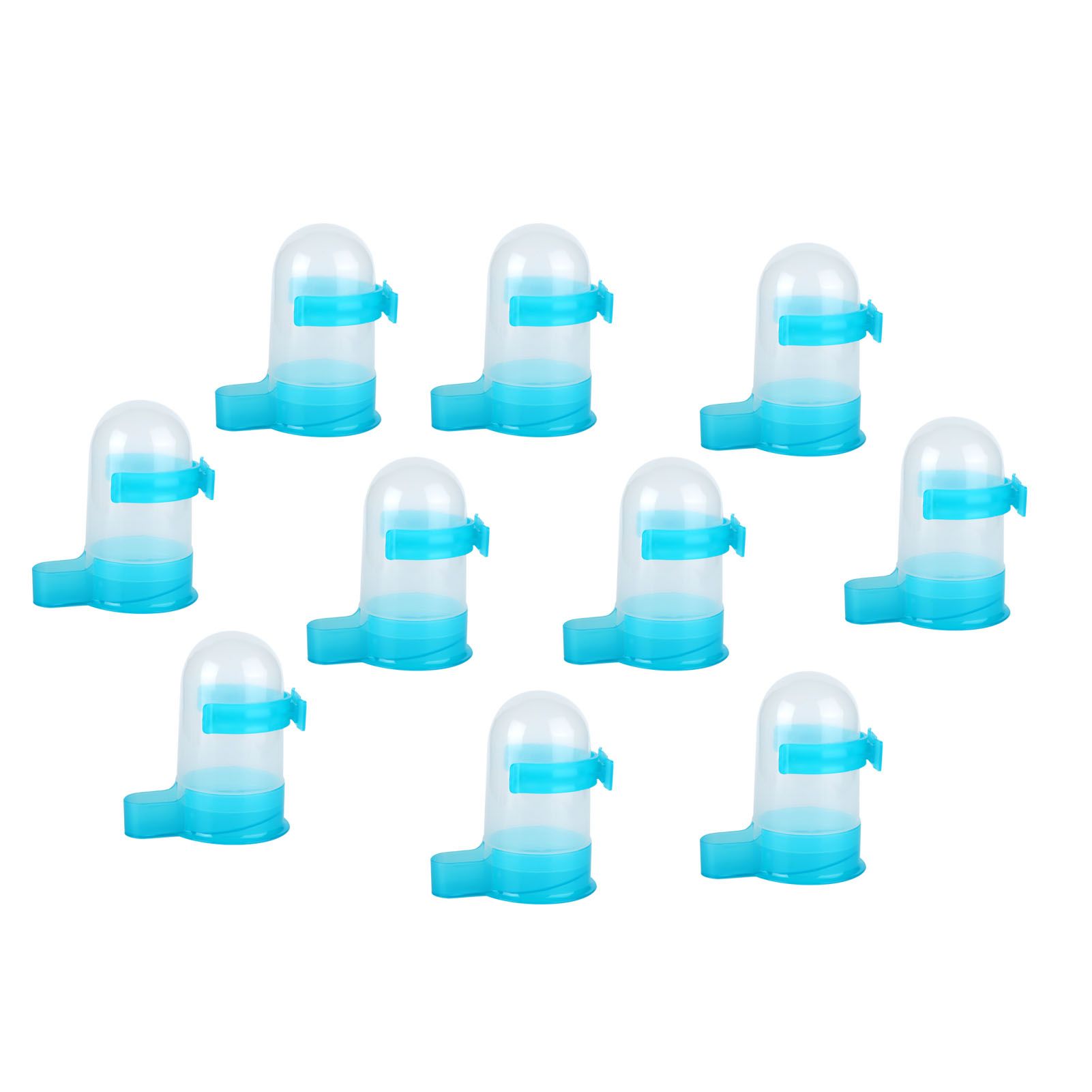 10Pcs Plastic Automatic Bird Food Feeder Hanging Bird Water Dispenser for view 8