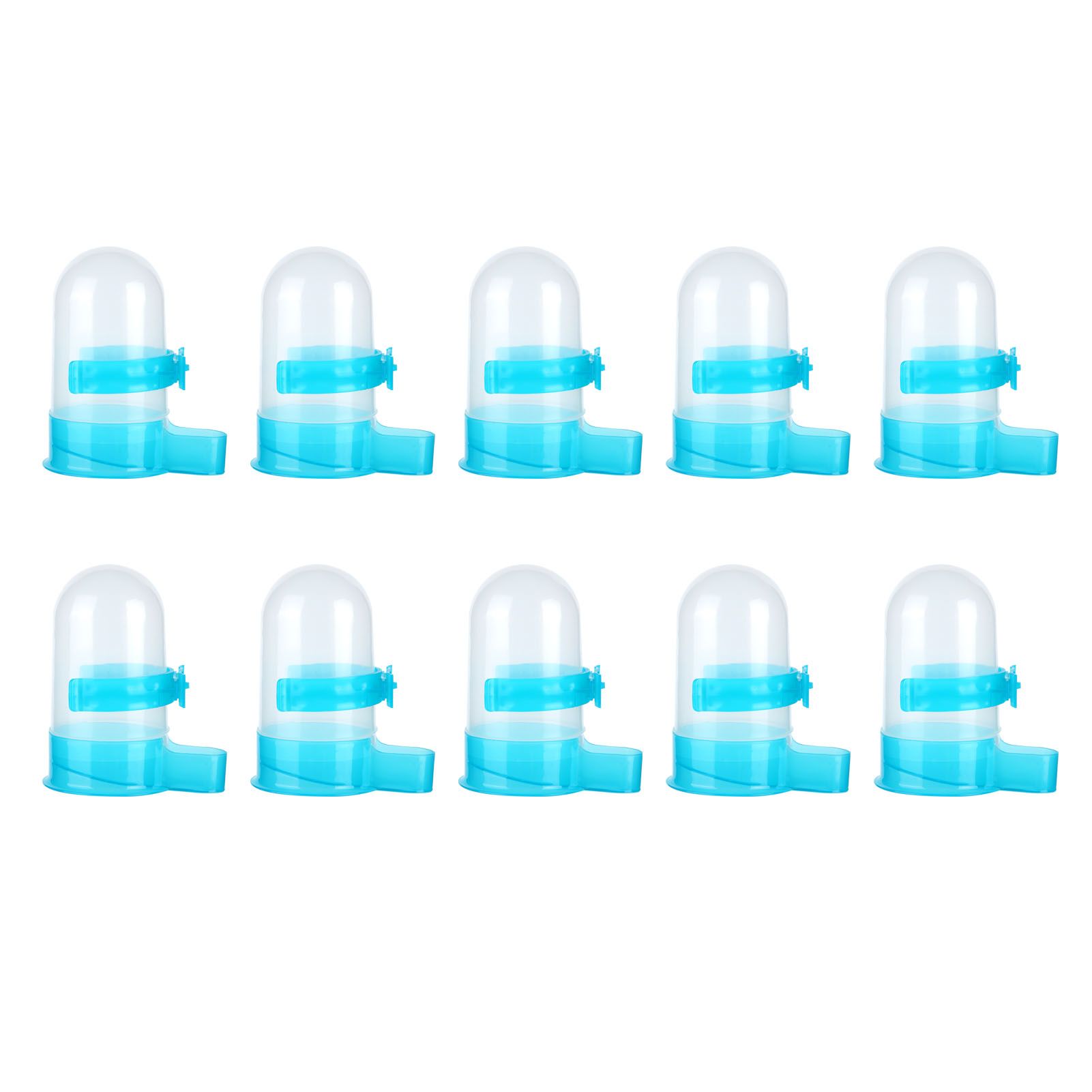 10Pcs Plastic Automatic Bird Food Feeder Hanging Bird Water Dispenser for view 9