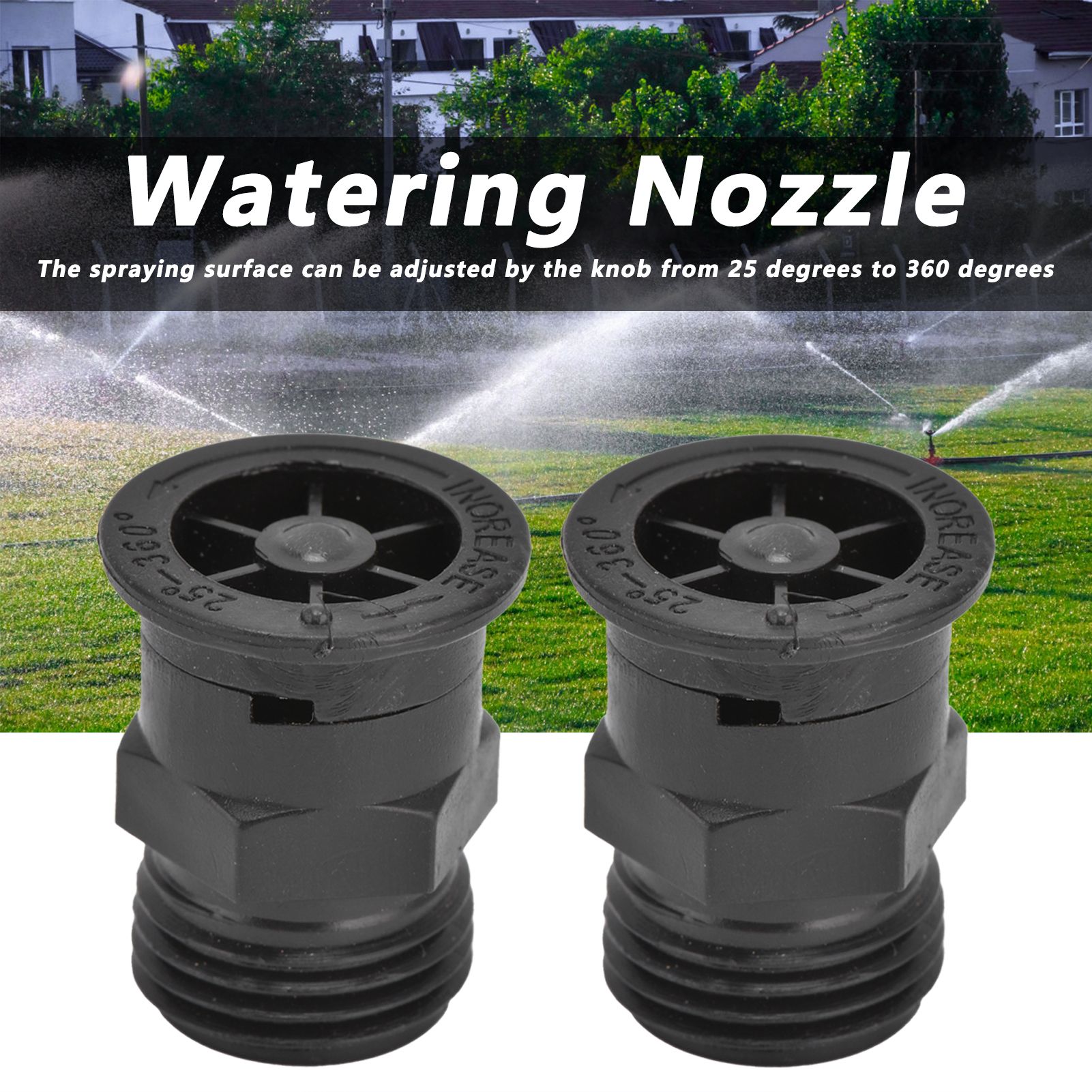 2Pcs Sprinkler Nozzle G1/2 External Thread Plastic Sprinkler Irrigation Garden view 13