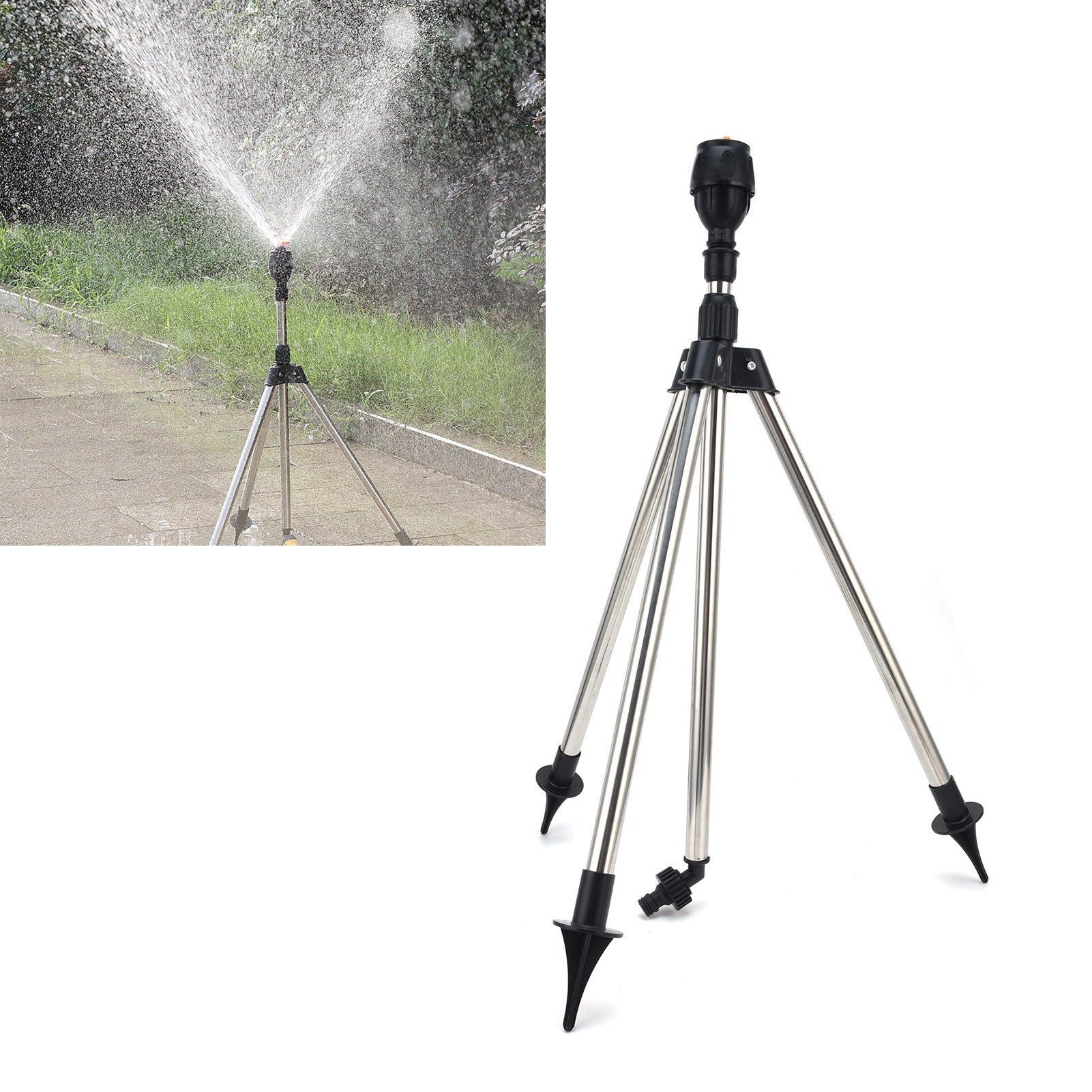 Automatic Rotating Sprinkler with Tripod 360-Degree Watering Nozzle for Garden view 11