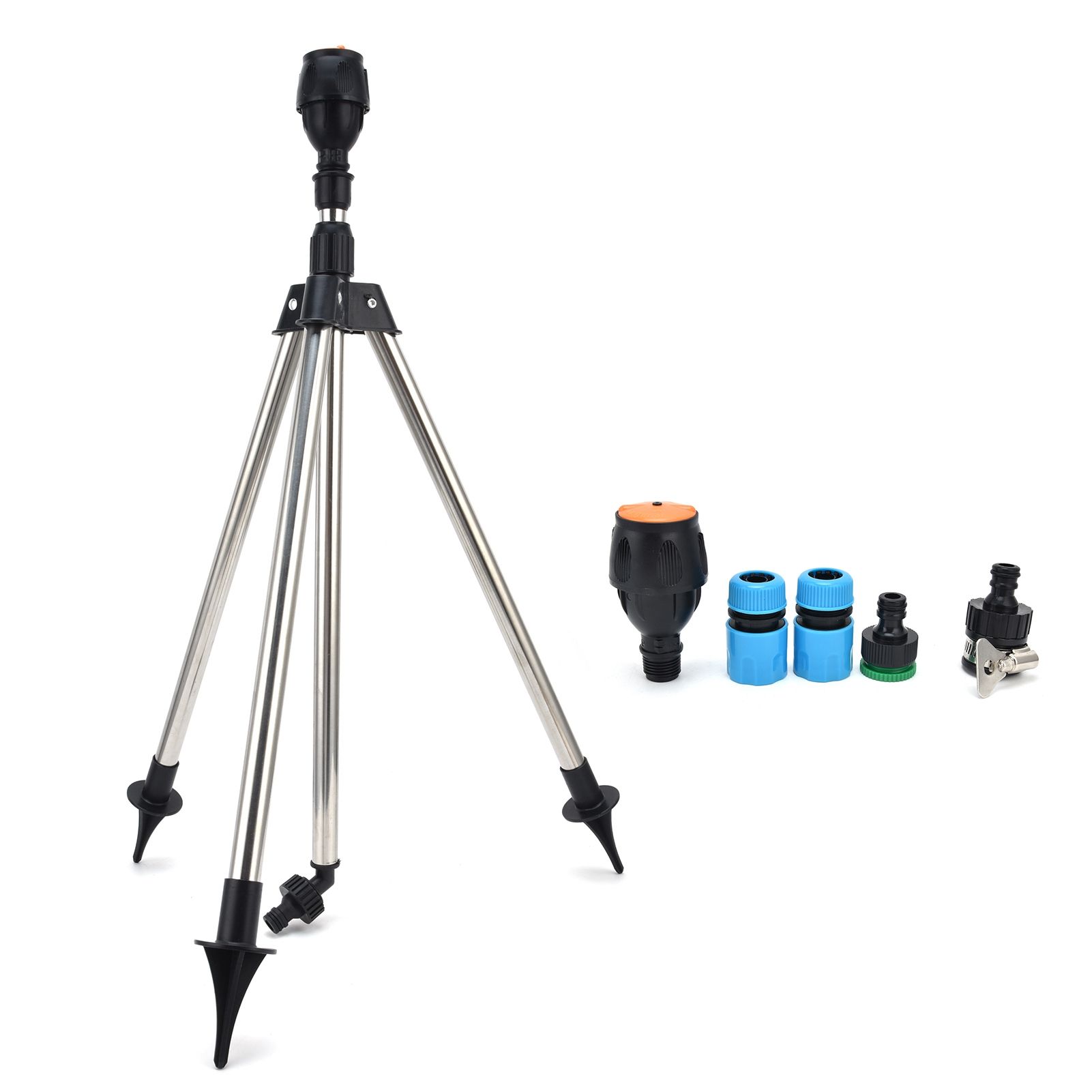 360‑Degree Rotating Sprinkler Automatic Watering Sprinkler with Tripod for