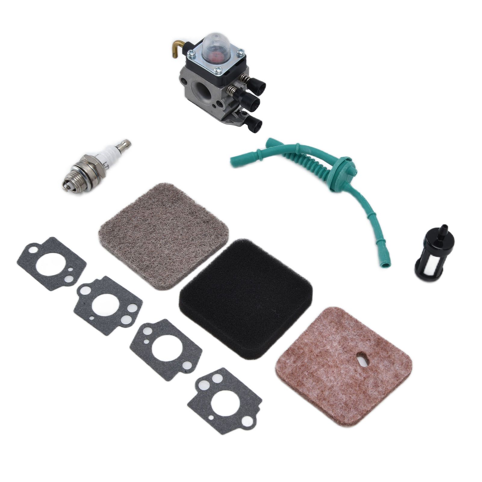 Carburetor Air Filter Fuel Filter Sparking Plug Fuel Pipe Kit for STIHL FS38 view 3