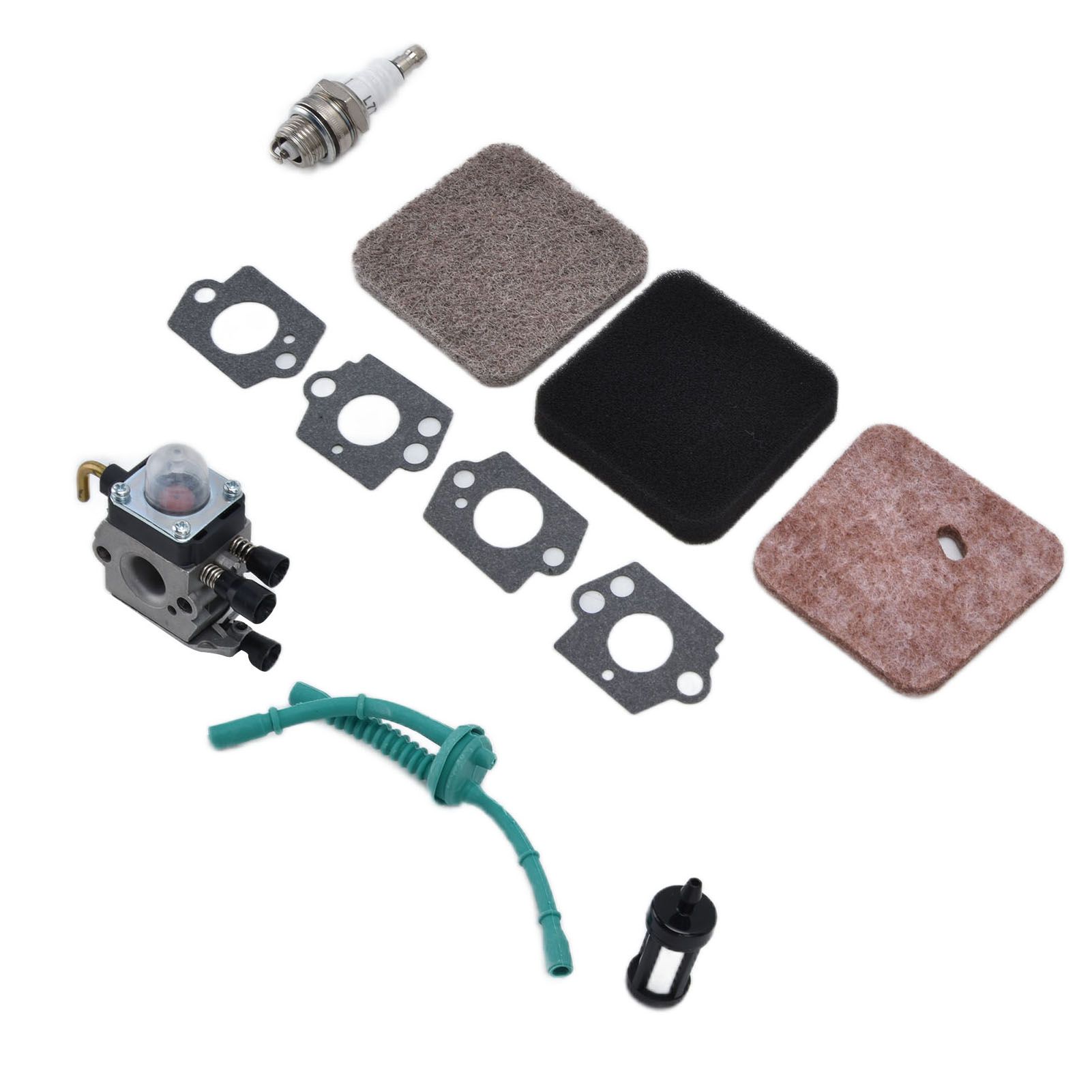 Carburetor Air Filter Fuel Filter Sparking Plug Fuel Pipe Kit for STIHL FS38 view 7