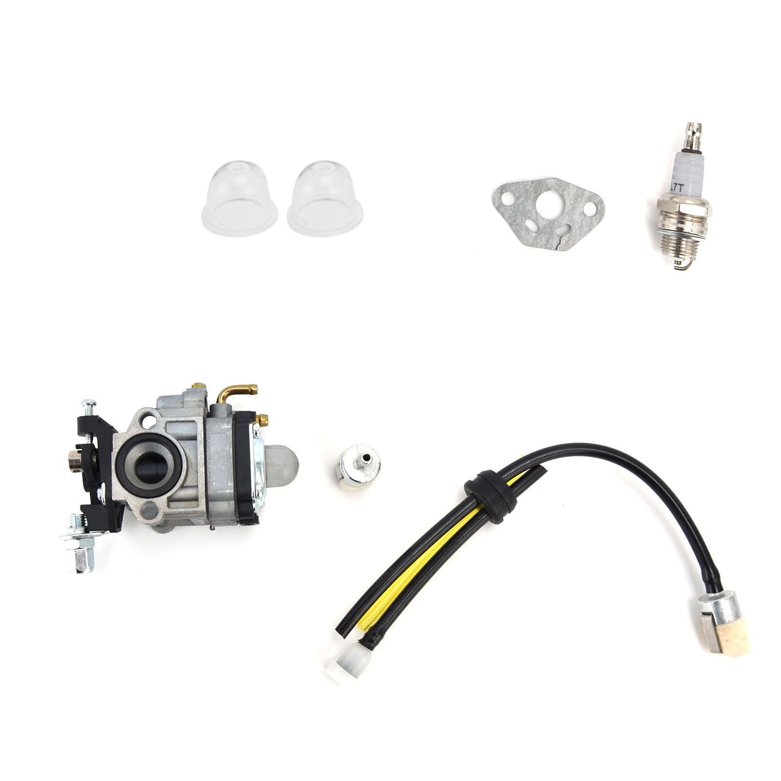 Carburetor Kit Spark Plug Oil Tube Assembly for Poulanpro 46cc Pr46bt Poulan view 2