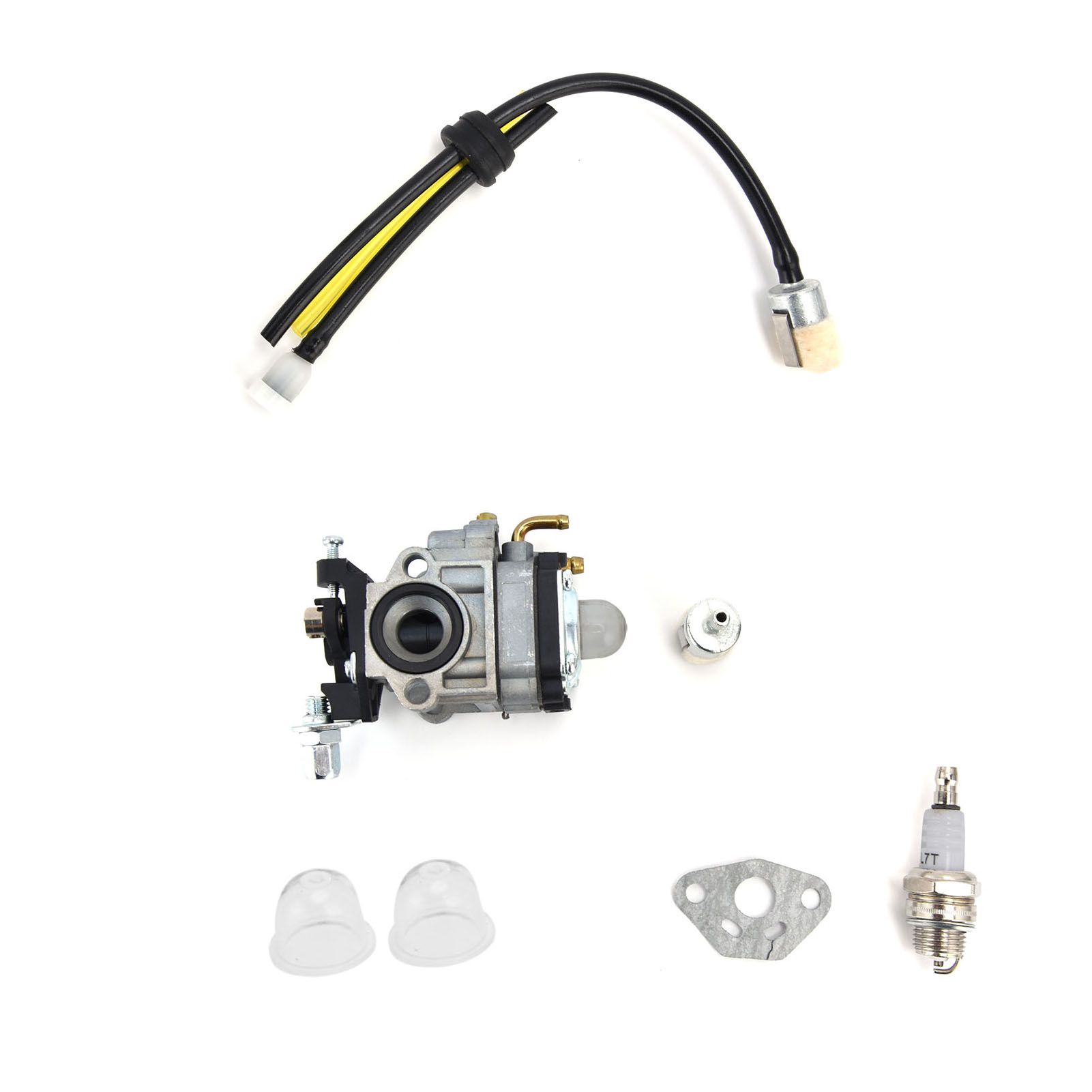 Carburetor Kit Spark Plug Oil Tube Assembly for Poulanpro 46cc Pr46bt Poulan view 3
