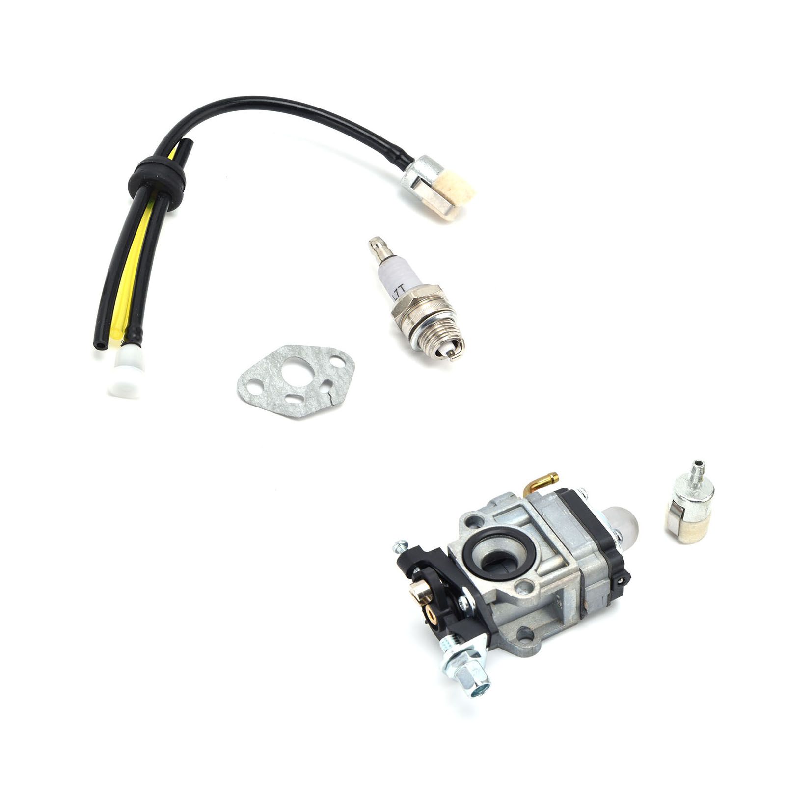 Carburetor Kit Spark Plug Oil Tube Assembly for Poulanpro 46cc Pr46bt Poulan view 4