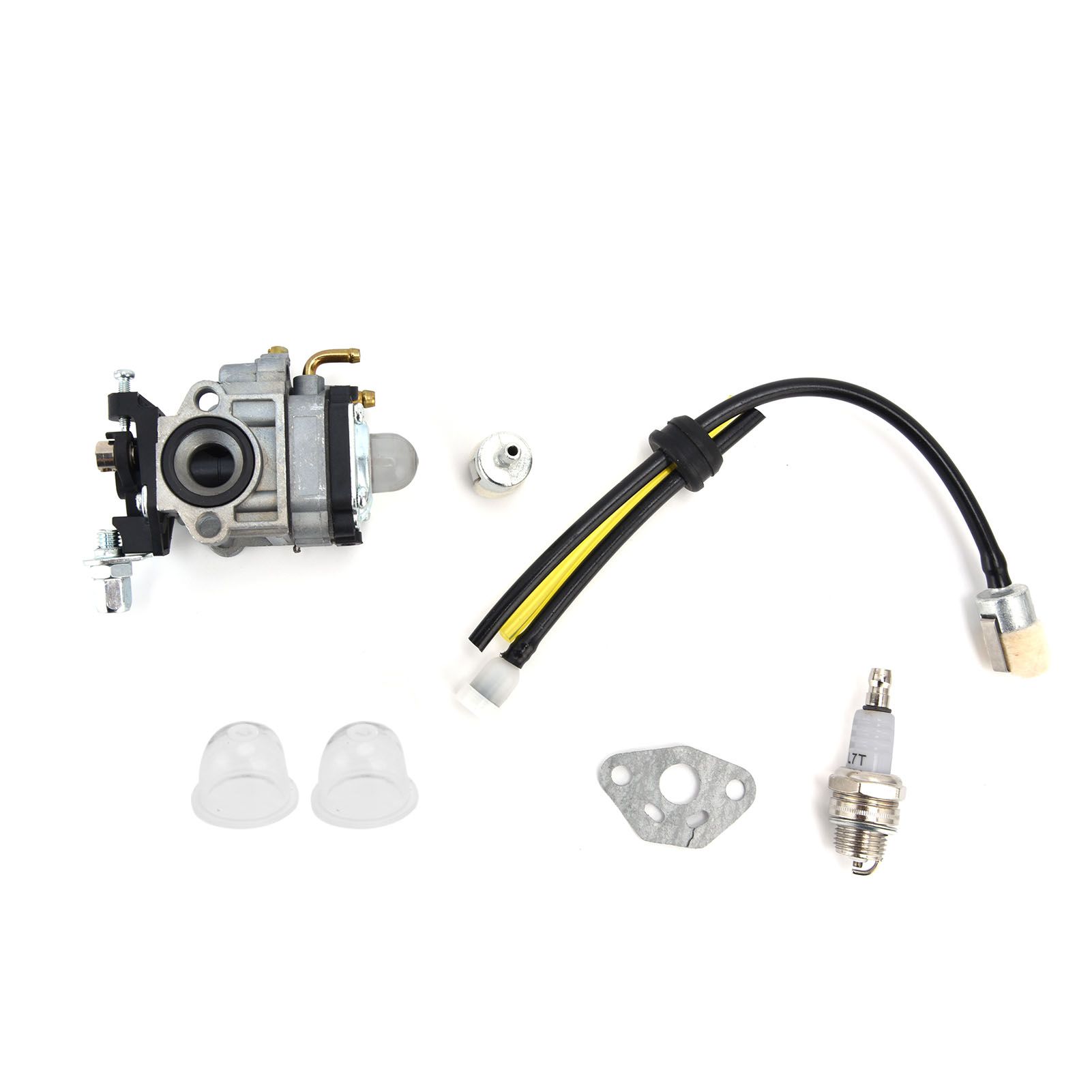 Carburetor Kit Spark Plug Oil Tube Assembly for Poulanpro 46cc Pr46bt Poulan view 8