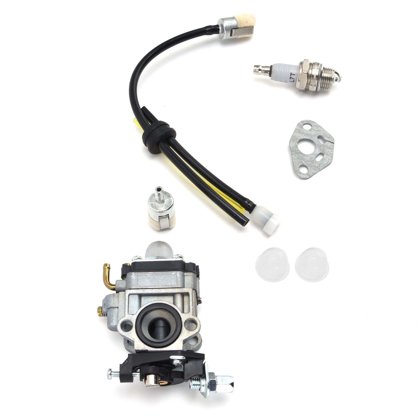 Carburetor Kit Spark Plug Oil Tube Assembly for Poulanpro 46cc Pr46bt Poulan view 9