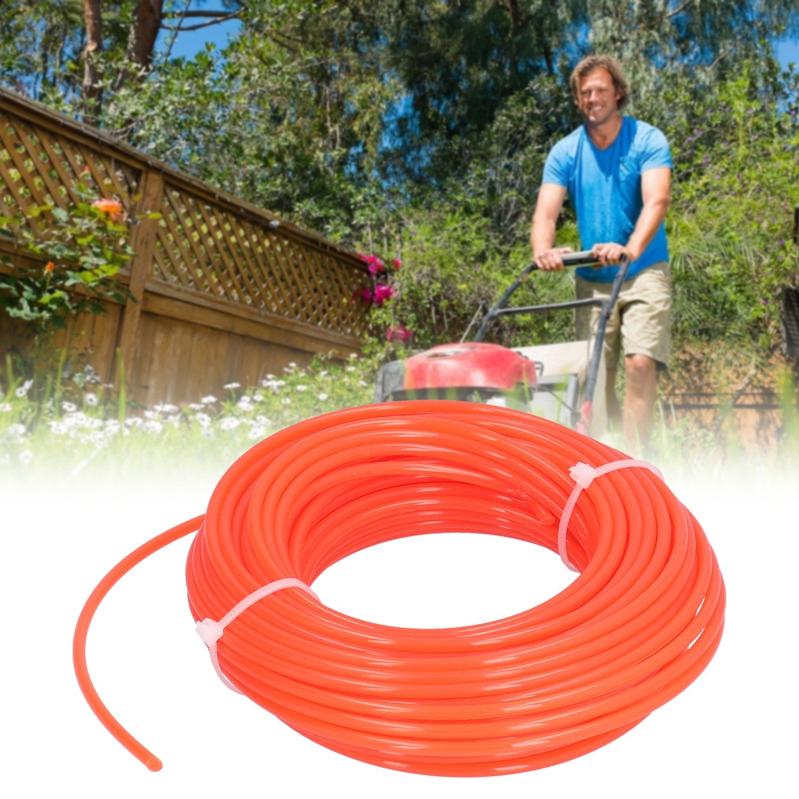 2.7mmx15m Trimmer Line Nylon Heavy Duty Grass Cutting Trimmer Wire Cord view 11