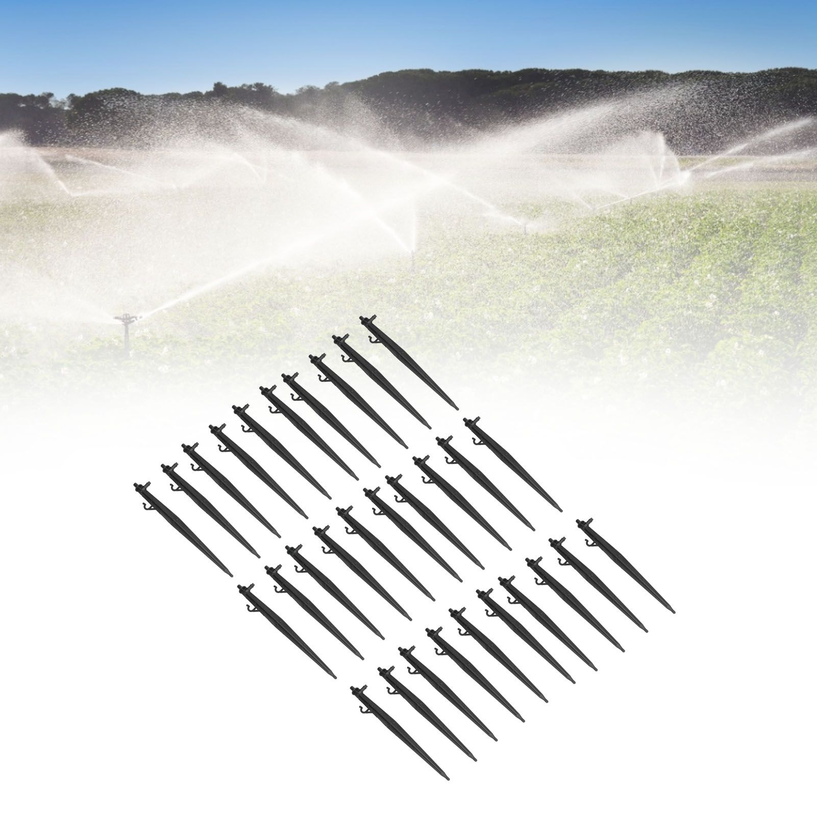 30PCS Micro Sprinkler Bracket Plastic Ground Insertion Rod Irrigation Drip view 12