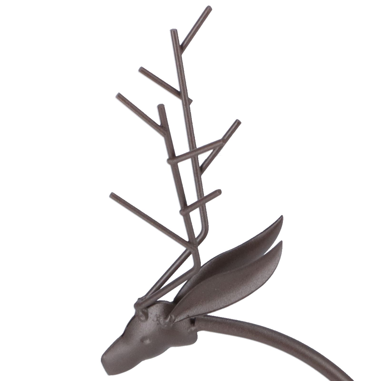 Deer Shape Wrought Iron Plant Stand Transparent Glass Hydroponic Plant Vase view 13