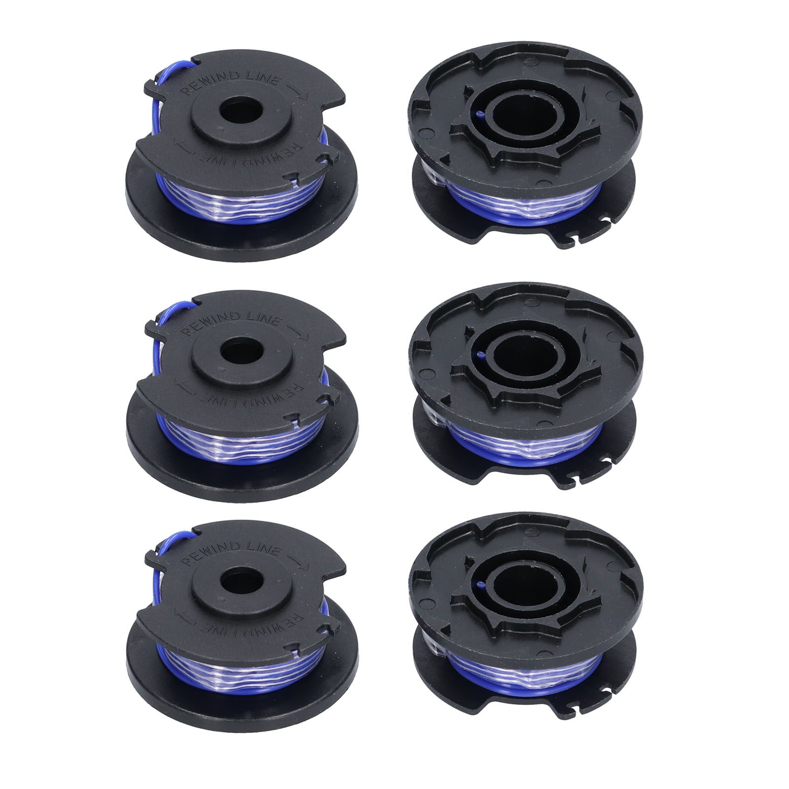 6Pcs Trimmer Spool Line Replacement for Ryobi 18V 24V 40V String Trimmers Lawn view 4