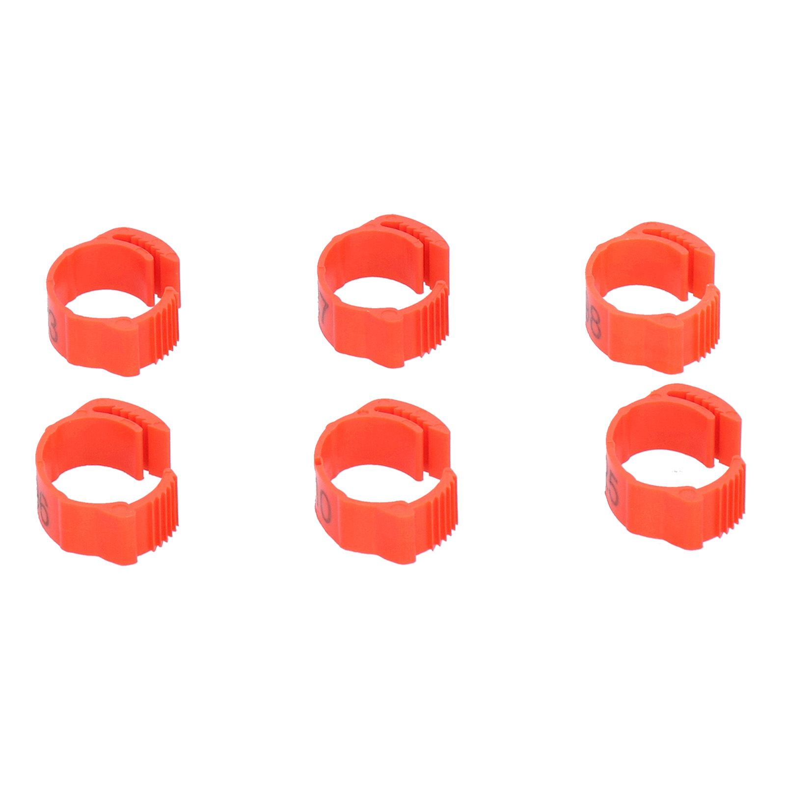 100PCS/Bag Poultry Leg Bands ClipOn Foot Rings with 01100 Numbers for Chicken view 3