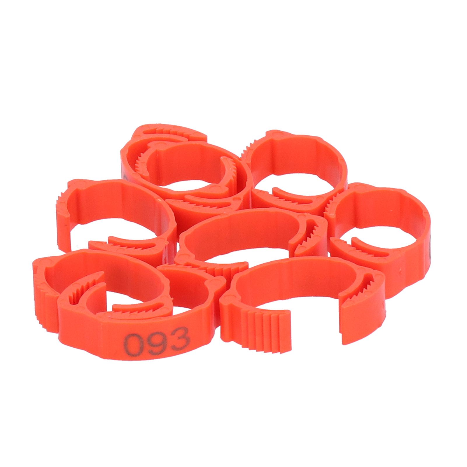 100PCS/Bag Poultry Leg Bands ClipOn Foot Rings with 01100 Numbers for Chicken view 13