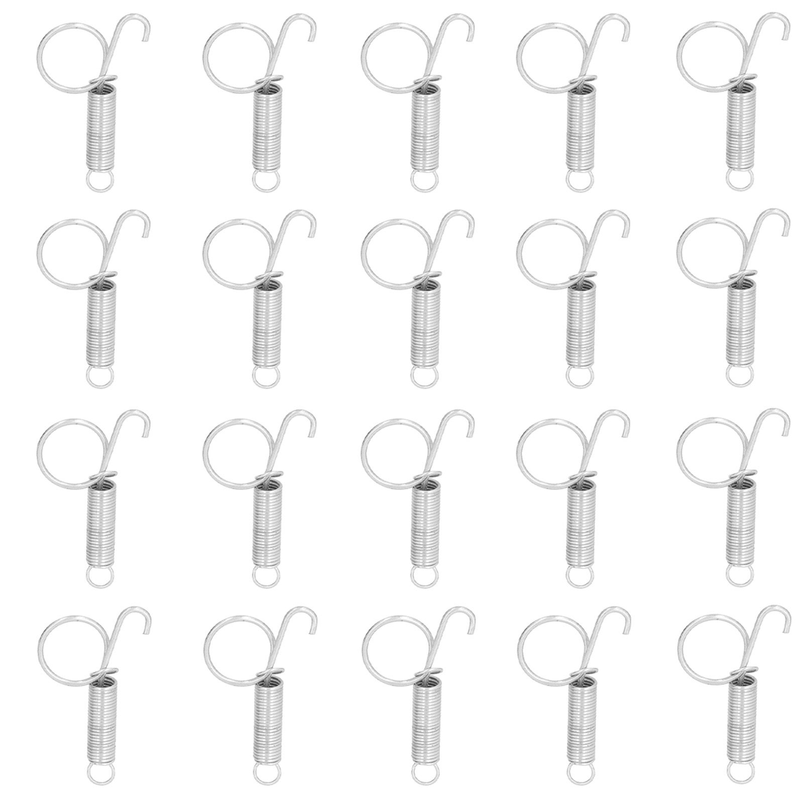 20PCS Cage Door Spring Hook Metal Finger Spring Latch Hook for Fixing Rabbit — image 1
