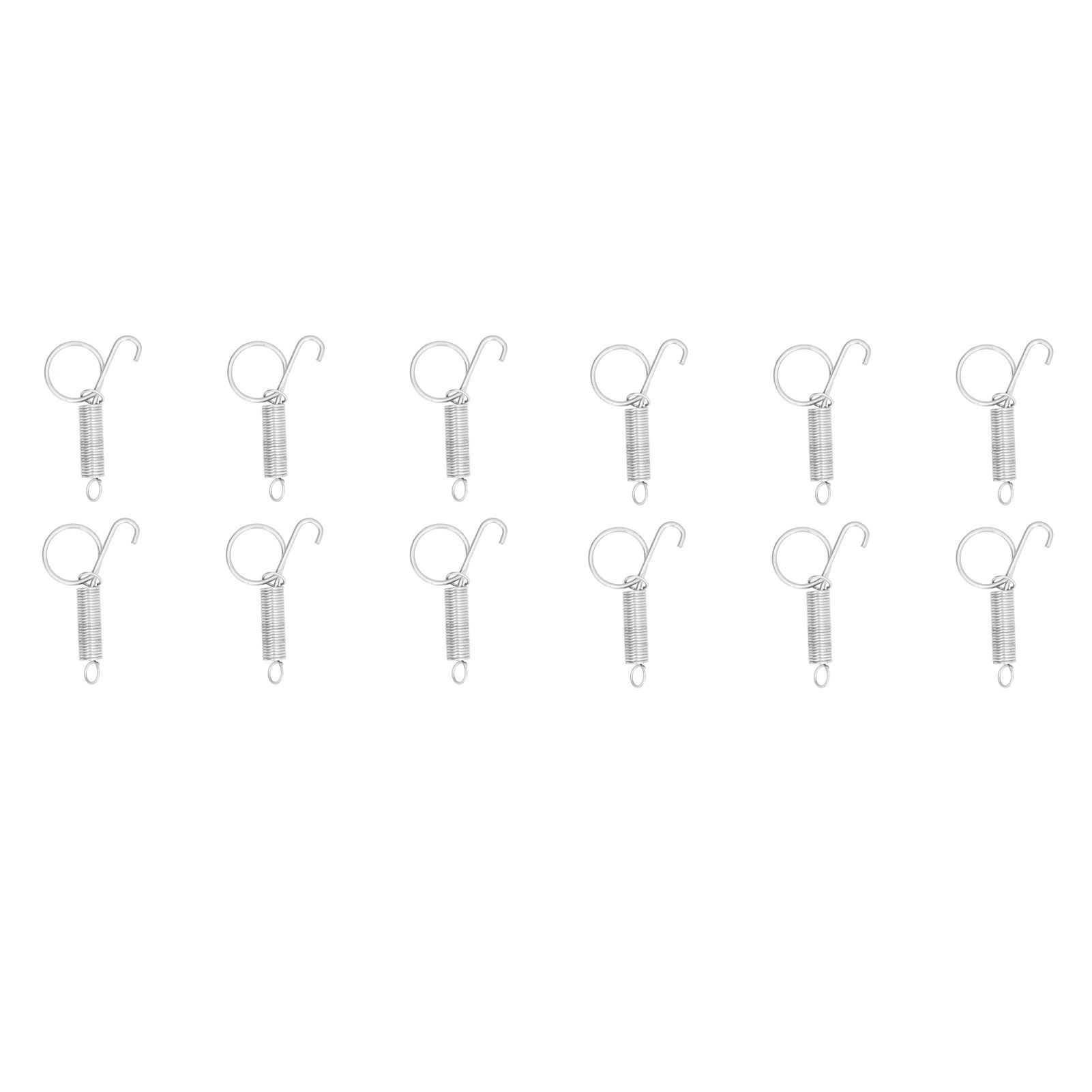 20PCS Cage Door Spring Hook Metal Finger Spring Latch Hook for Fixing Rabbit view 2