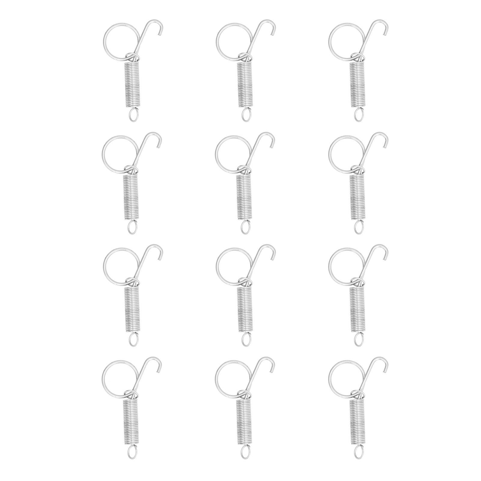 20PCS Cage Door Spring Hook Metal Finger Spring Latch Hook for Fixing Rabbit view 3
