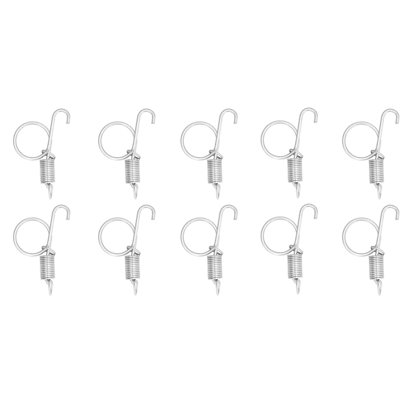 20PCS Cage Door Spring Hook Metal Finger Spring Latch Hook for Fixing Rabbit view 2