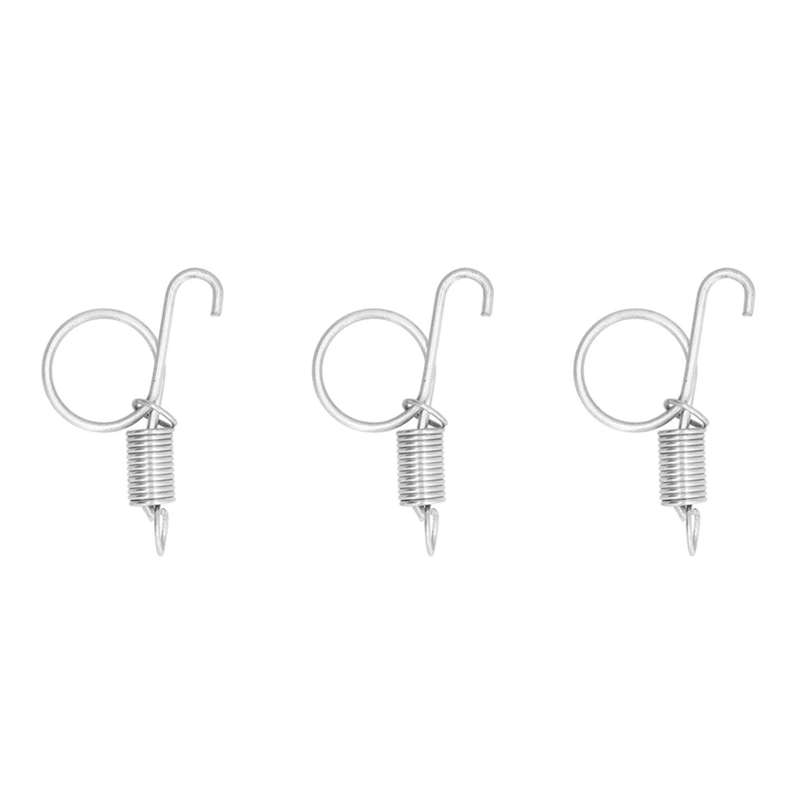 20PCS Cage Door Spring Hook Metal Finger Spring Latch Hook for Fixing Rabbit view 3