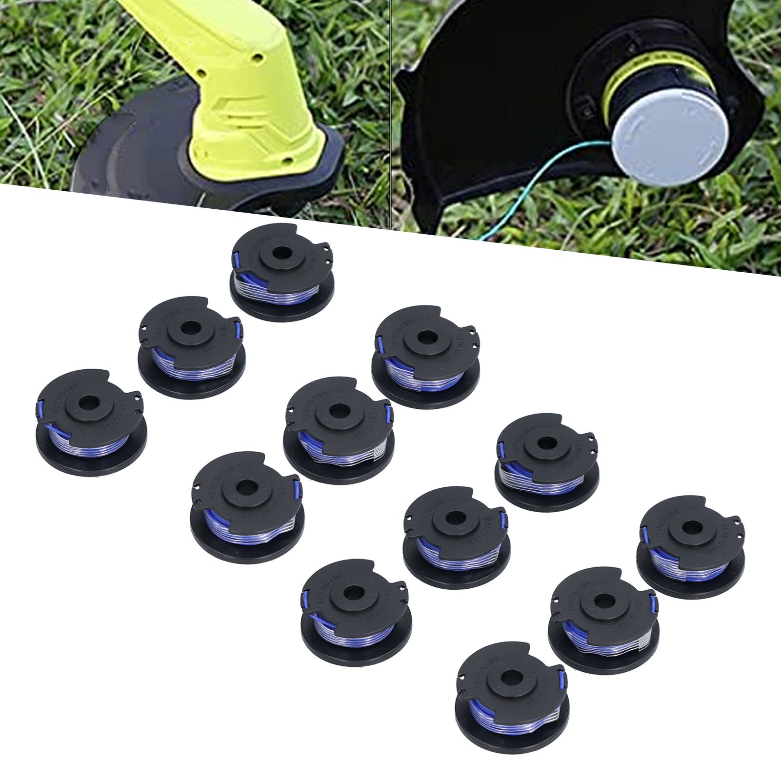 12Pcs Line Spool Replacement Trimmer Accessory Fit for Ryobi One+ AC14RL3A view 11