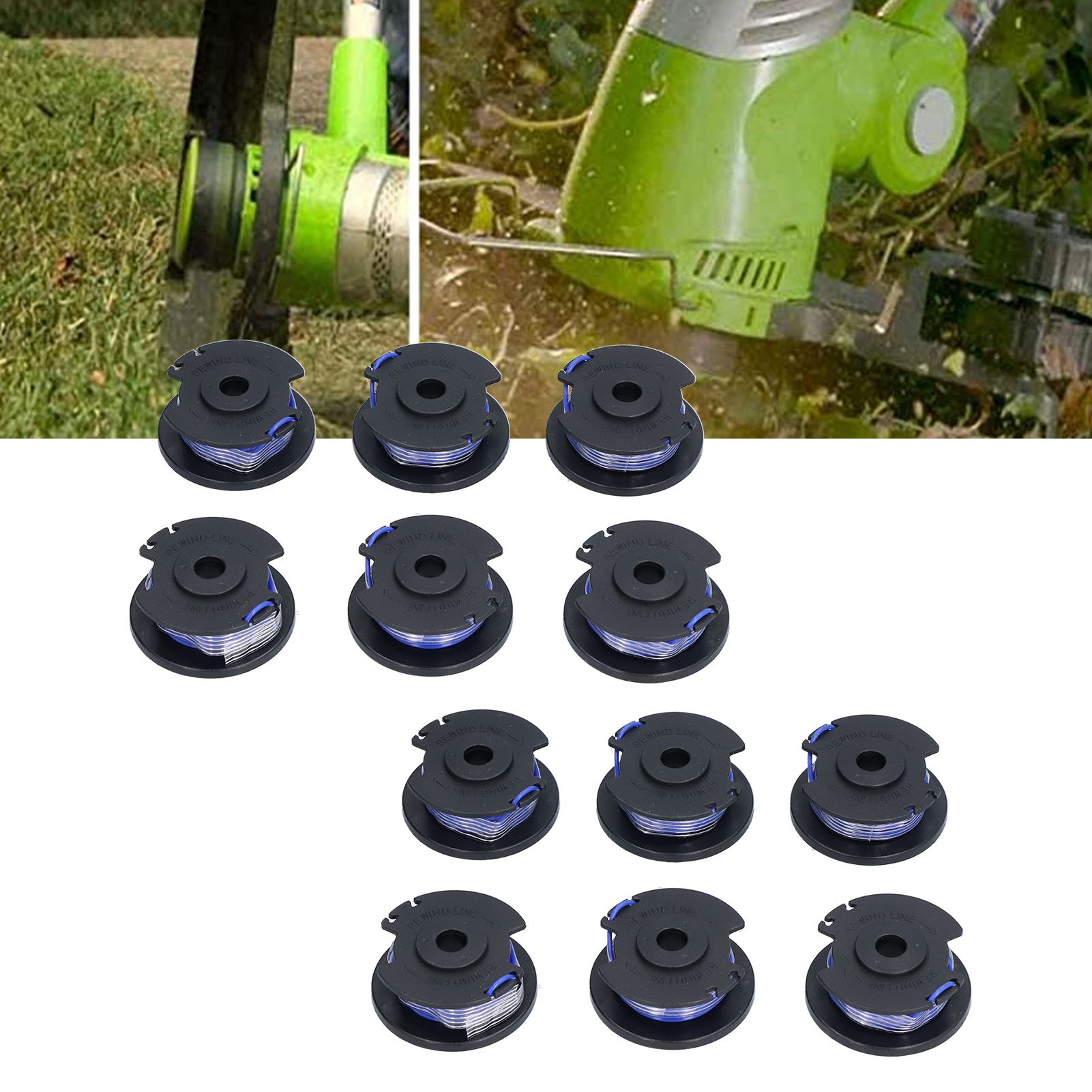12Pcs Line Spool Replacement Trimmer Accessory Fit for Ryobi One+ AC14RL3A view 12