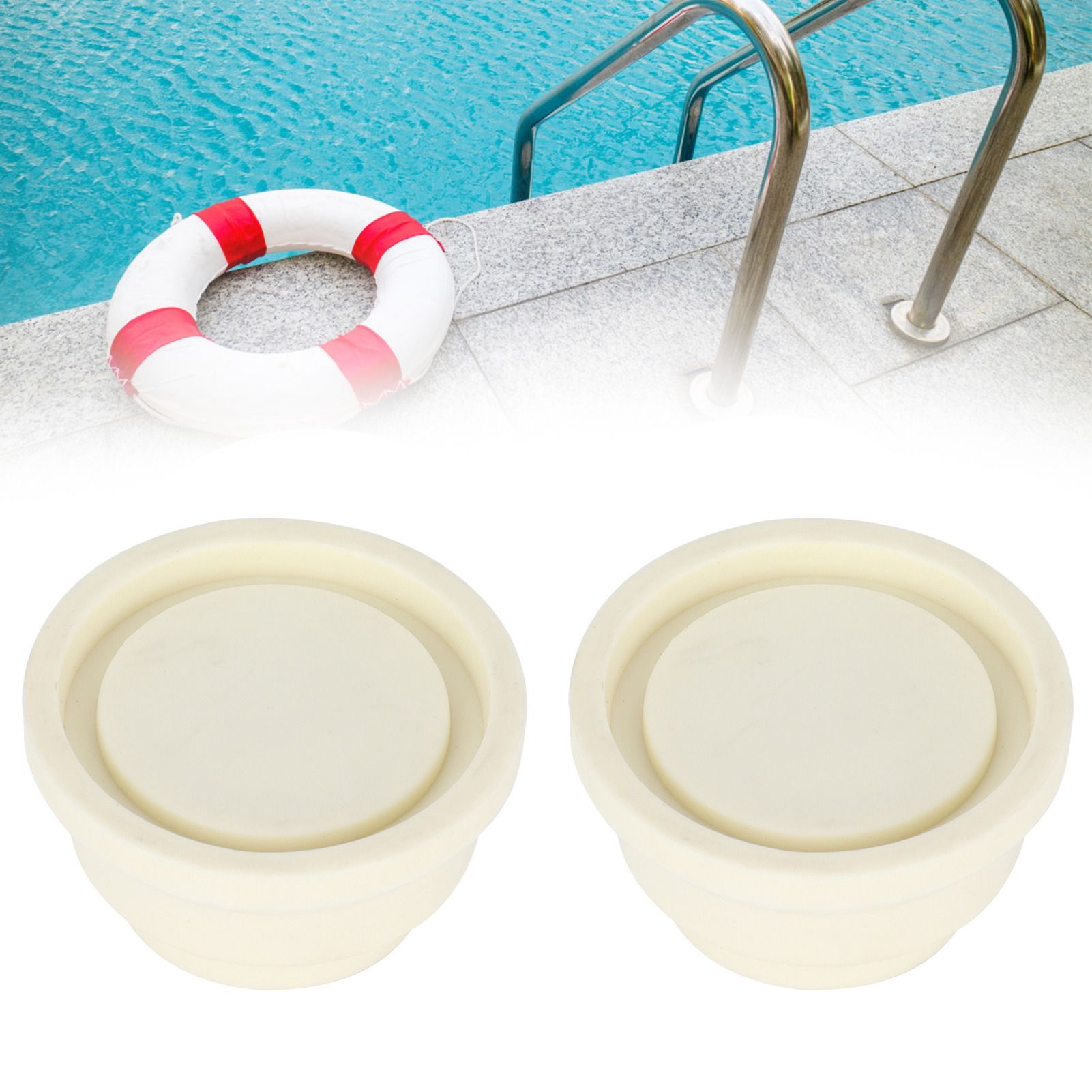 2Pcs Swimming Pool Ladder Rubber Plug Ladder Safety Bumper Swimming Pool Accessory view 12