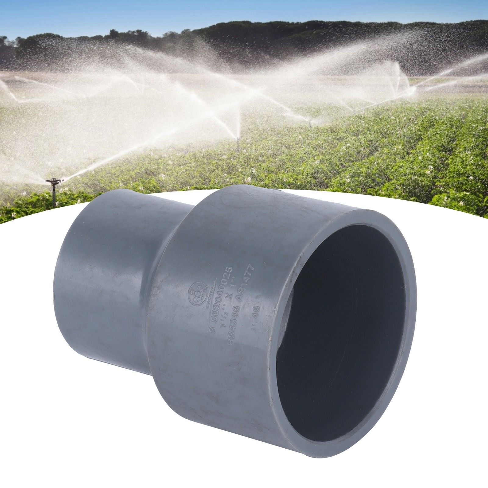 1in PVC Straight Reducing Connector Water Pipe Adapter for Water Supply Pipe view 12