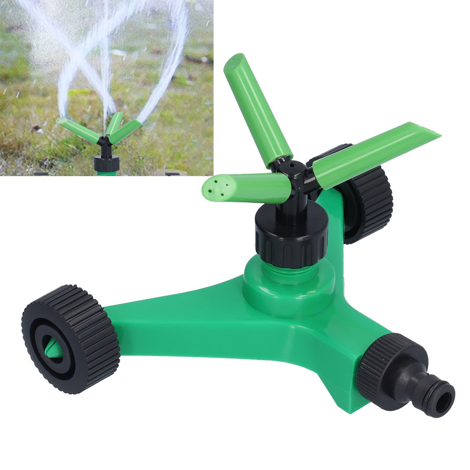 360 Degree Automatic Rotating Sprinkler 3 Arms Watering Nozzle for Garden Lawn view 11