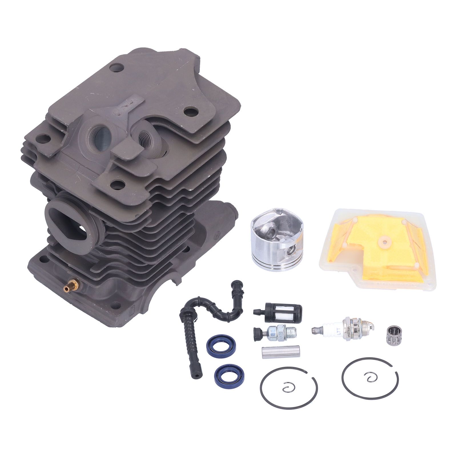 46mm Cylinder Piston Air Filter Oil Seals Pressure Relief Valve Set for Stihl view 6