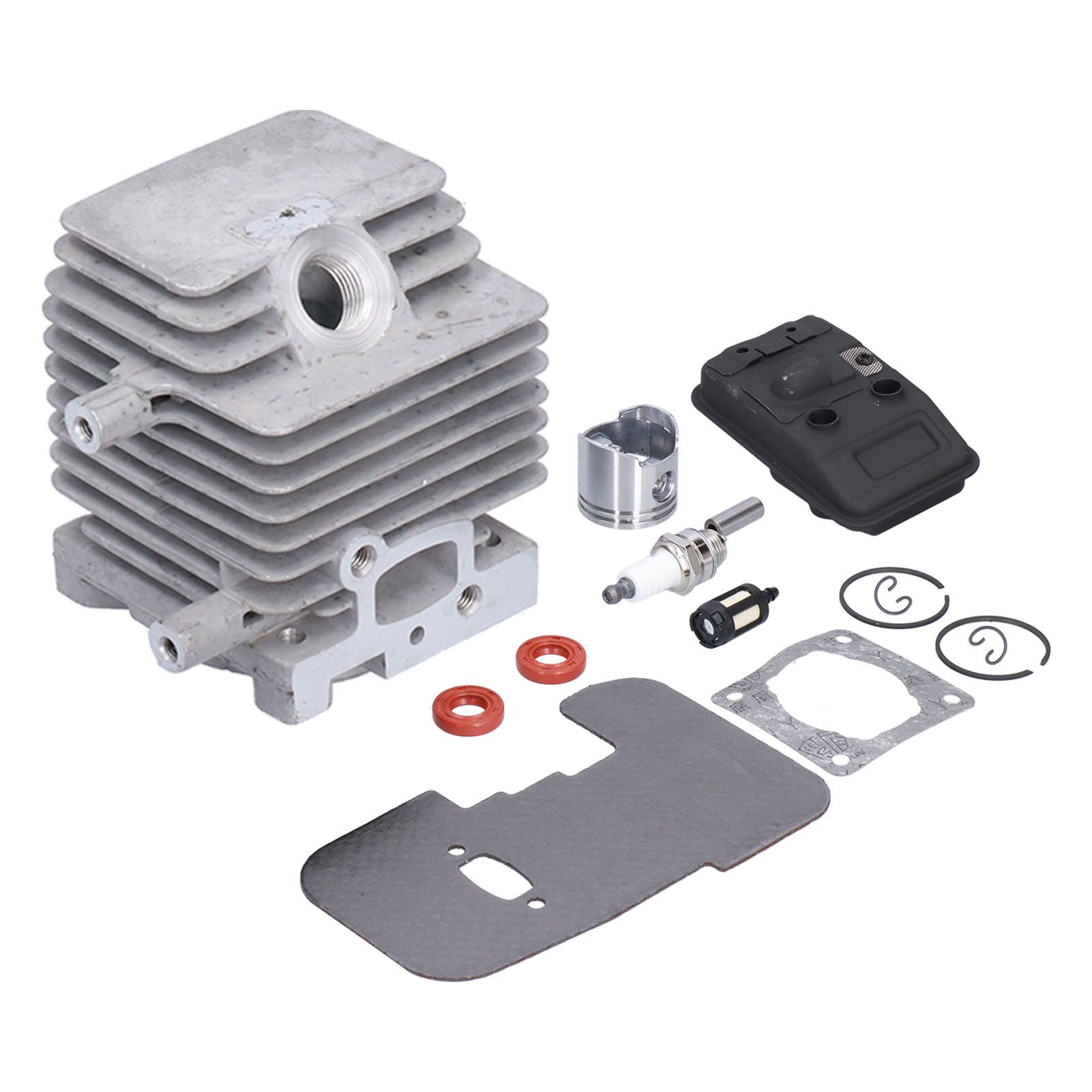 Cylinder Piston Exhaust Muffler Gasket Kit Fit for Stihl FS75 FS80 FS85 Brush view 2
