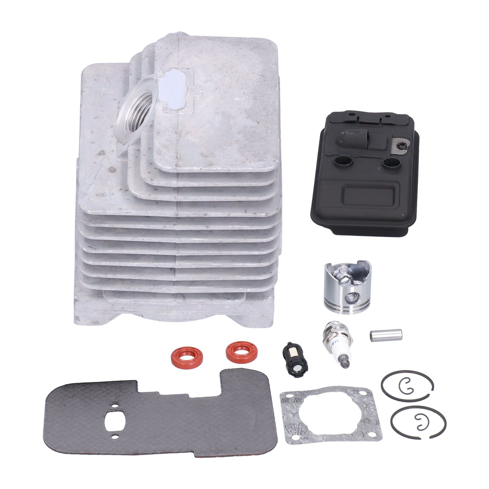 Cylinder Piston Exhaust Muffler Gasket Kit Fit for Stihl FS75 FS80 FS85 Brush view 3