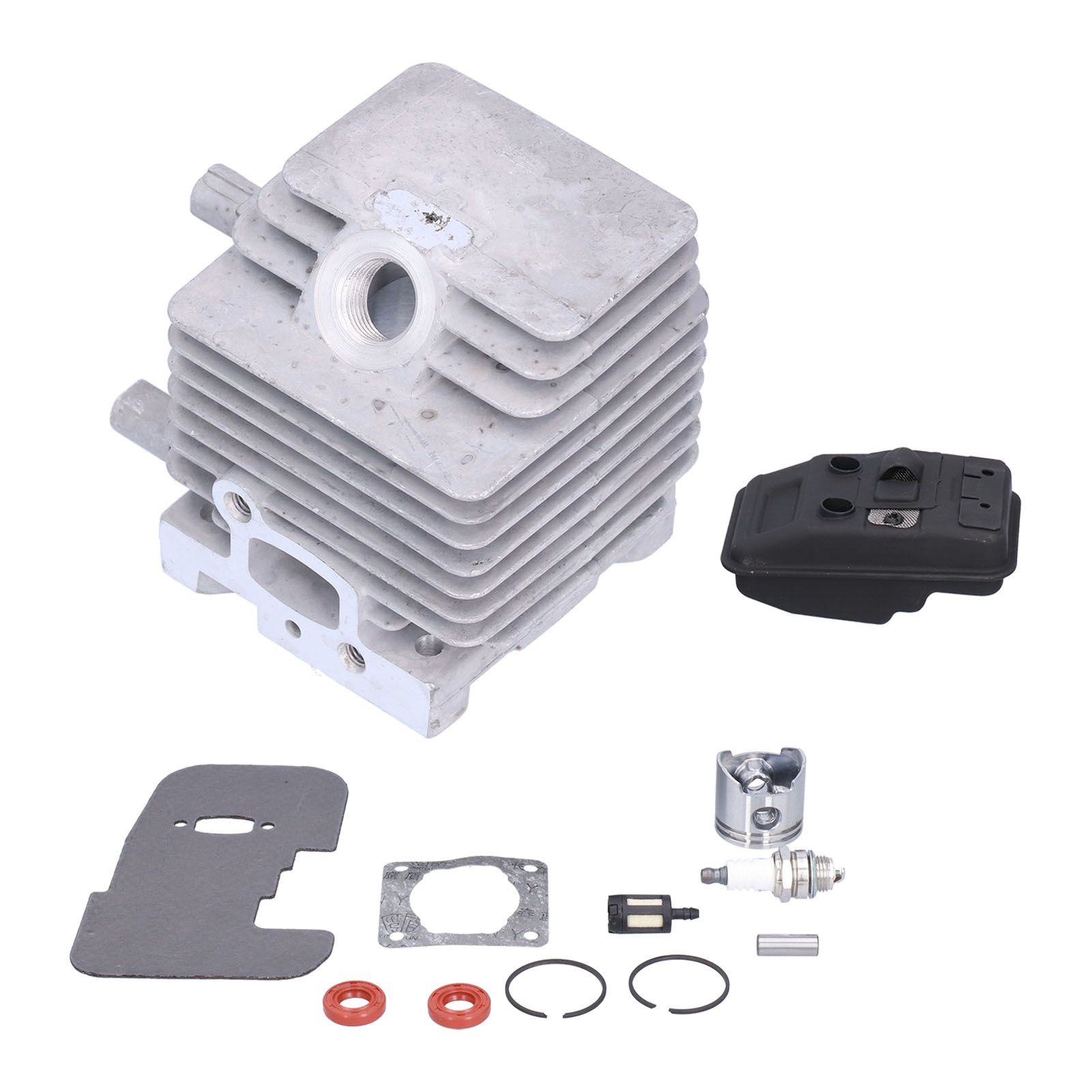 Cylinder Piston Exhaust Muffler Gasket Kit Fit for Stihl FS75 FS80 FS85 Brush view 4