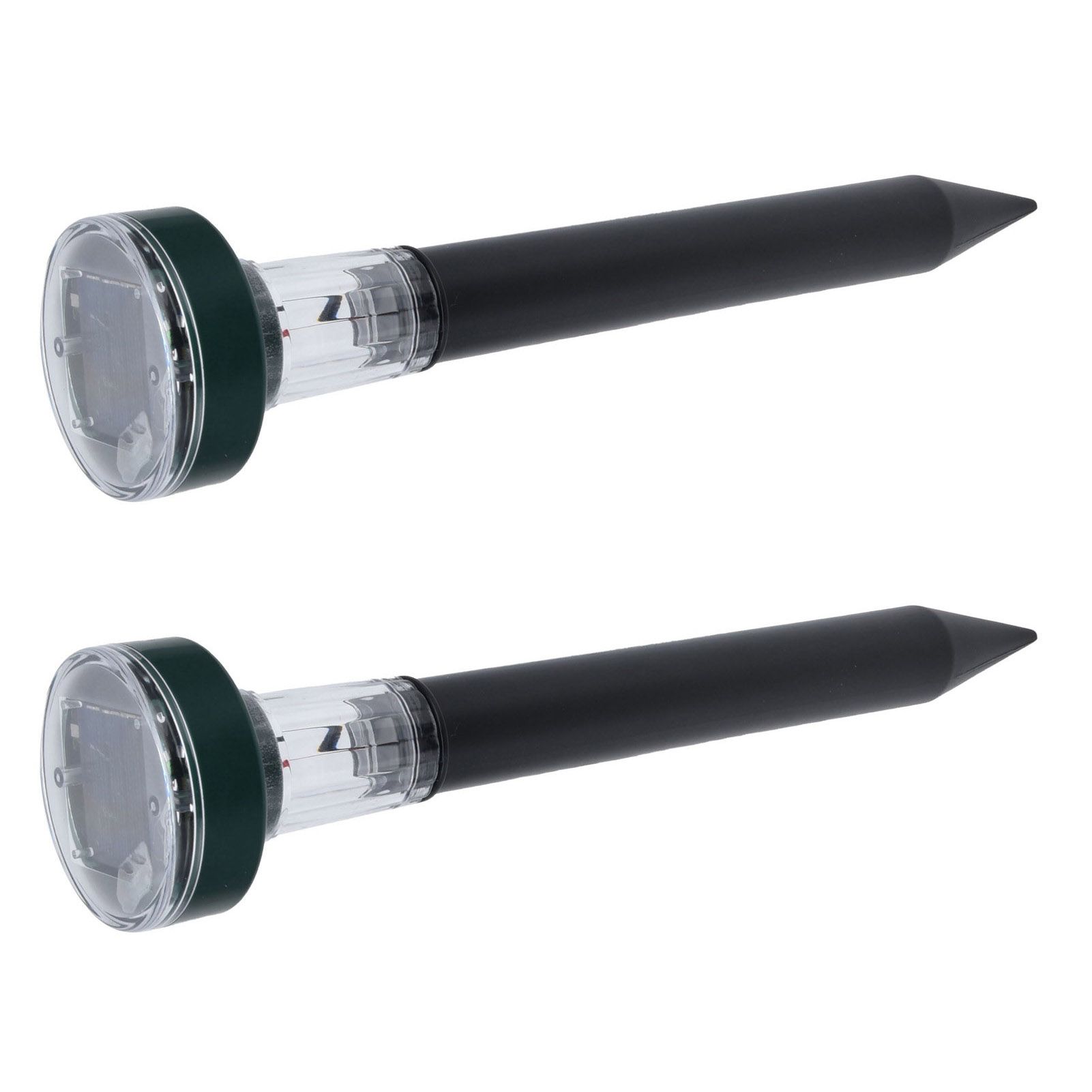 2PCS LED Mouse Expeller Ultrasonic Solar Snake Repeller Ground Insertion Light view 10