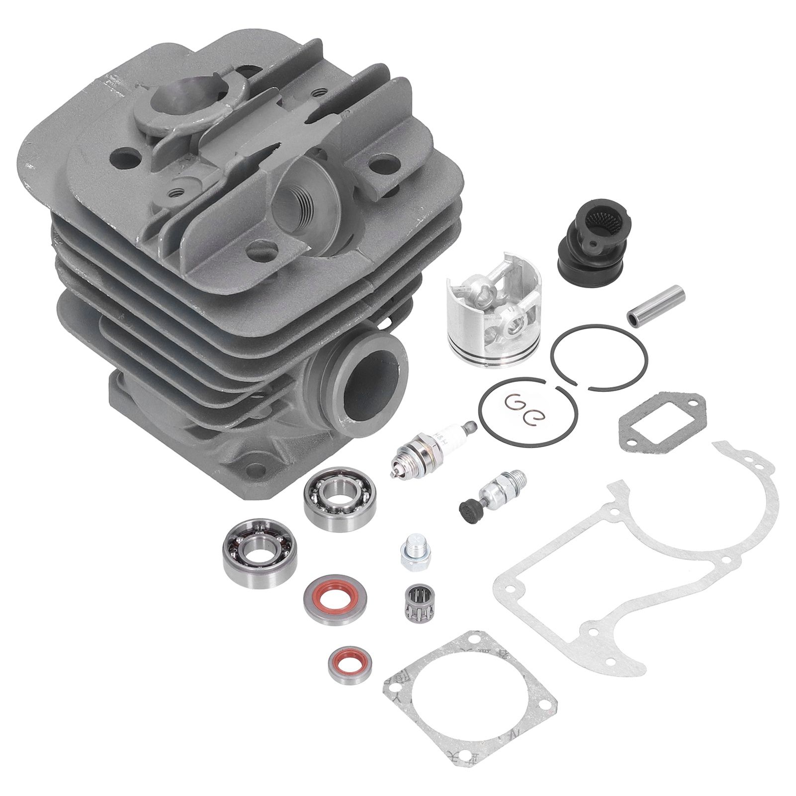 48mm Chainsaw Cylinder Piston Intake Manifold Gasket Kit Replacement 1125 020 view 2