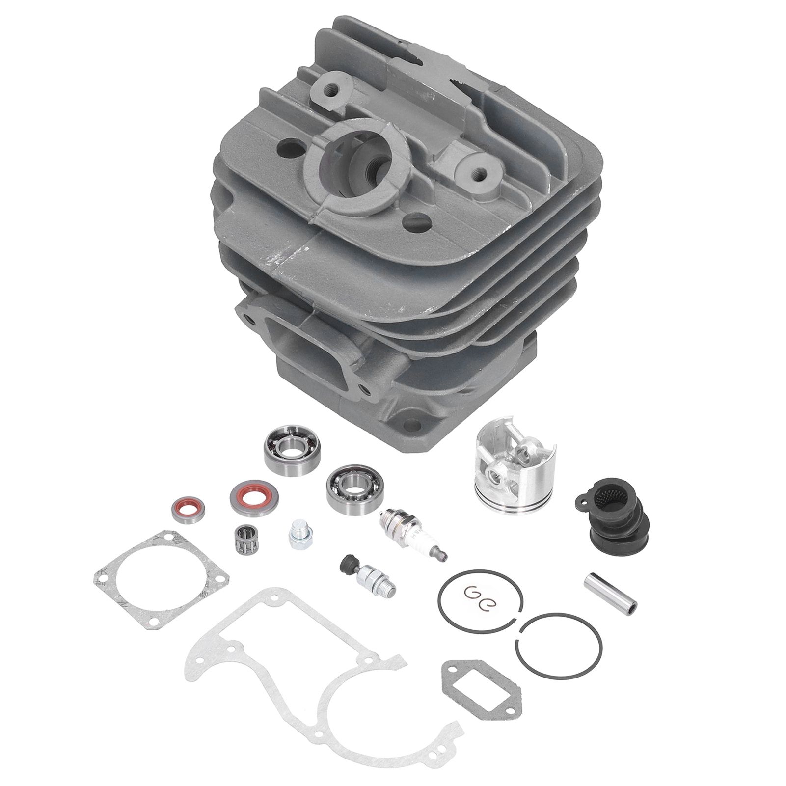 48mm Chainsaw Cylinder Piston Intake Manifold Gasket Kit Replacement 1125 020 view 3