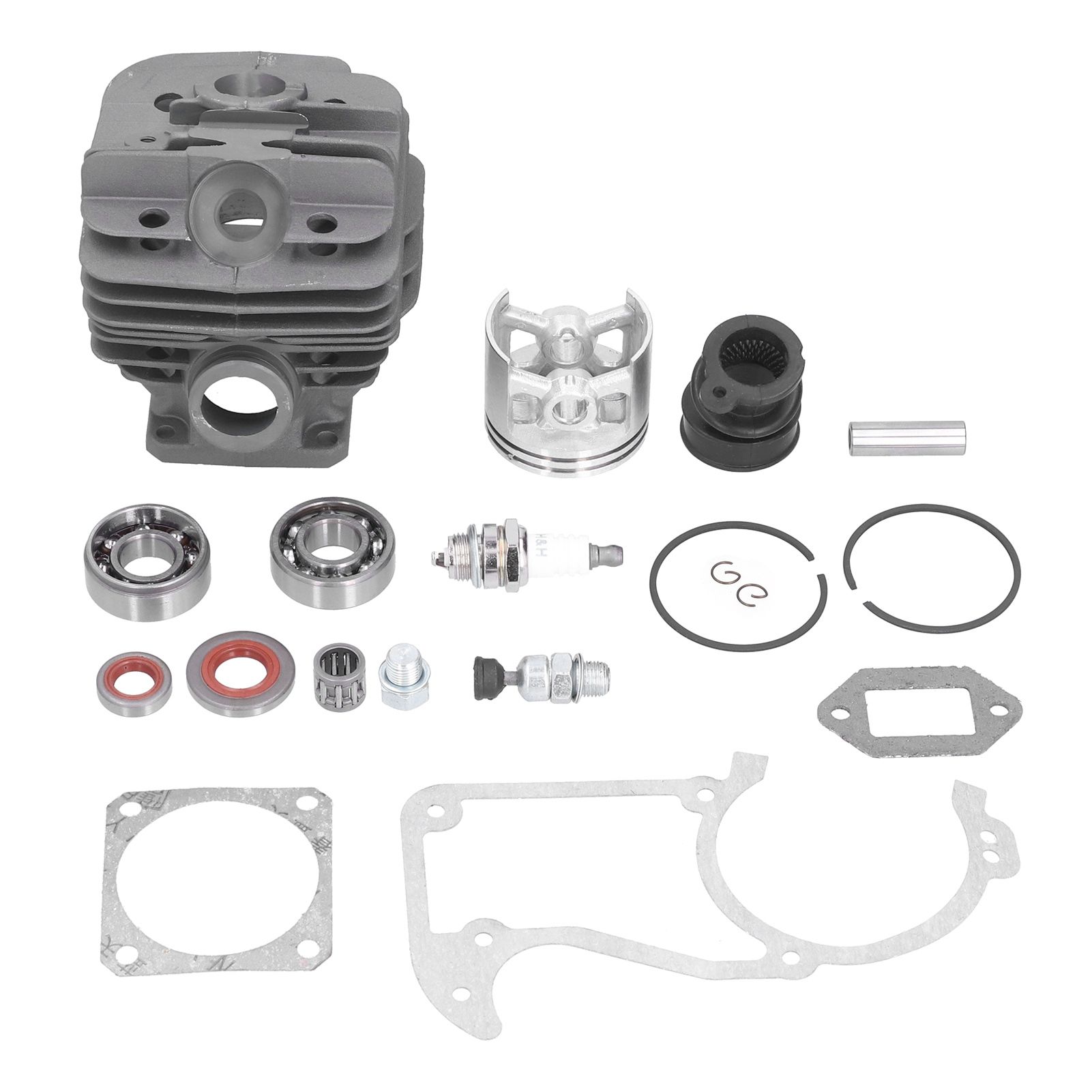 48mm Chainsaw Cylinder Piston Intake Manifold Gasket Kit Replacement 1125 020 view 9