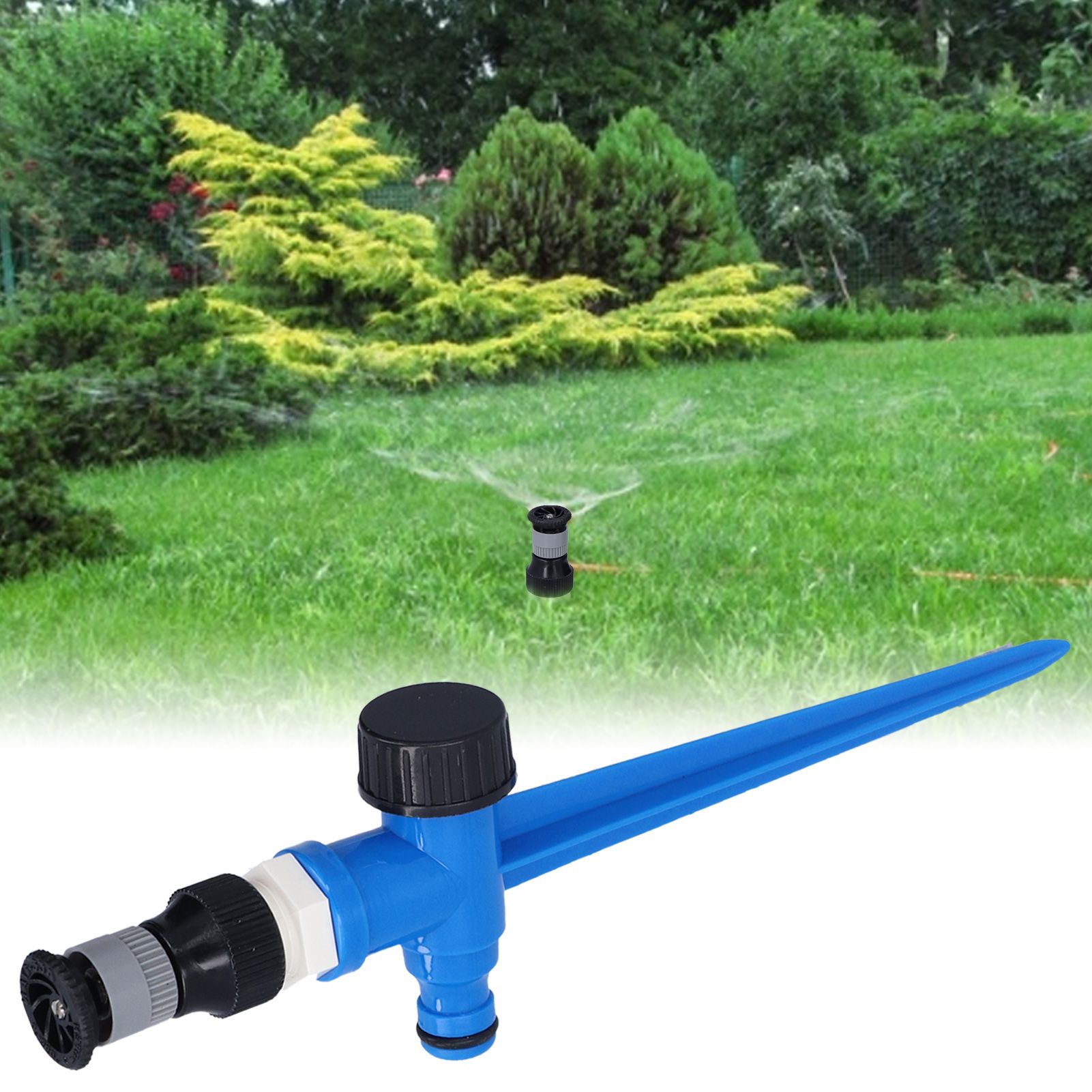 Garden Sprinklers Adjustable Convenient Durable 360 Degree Green Lawn Sprinklers view 11