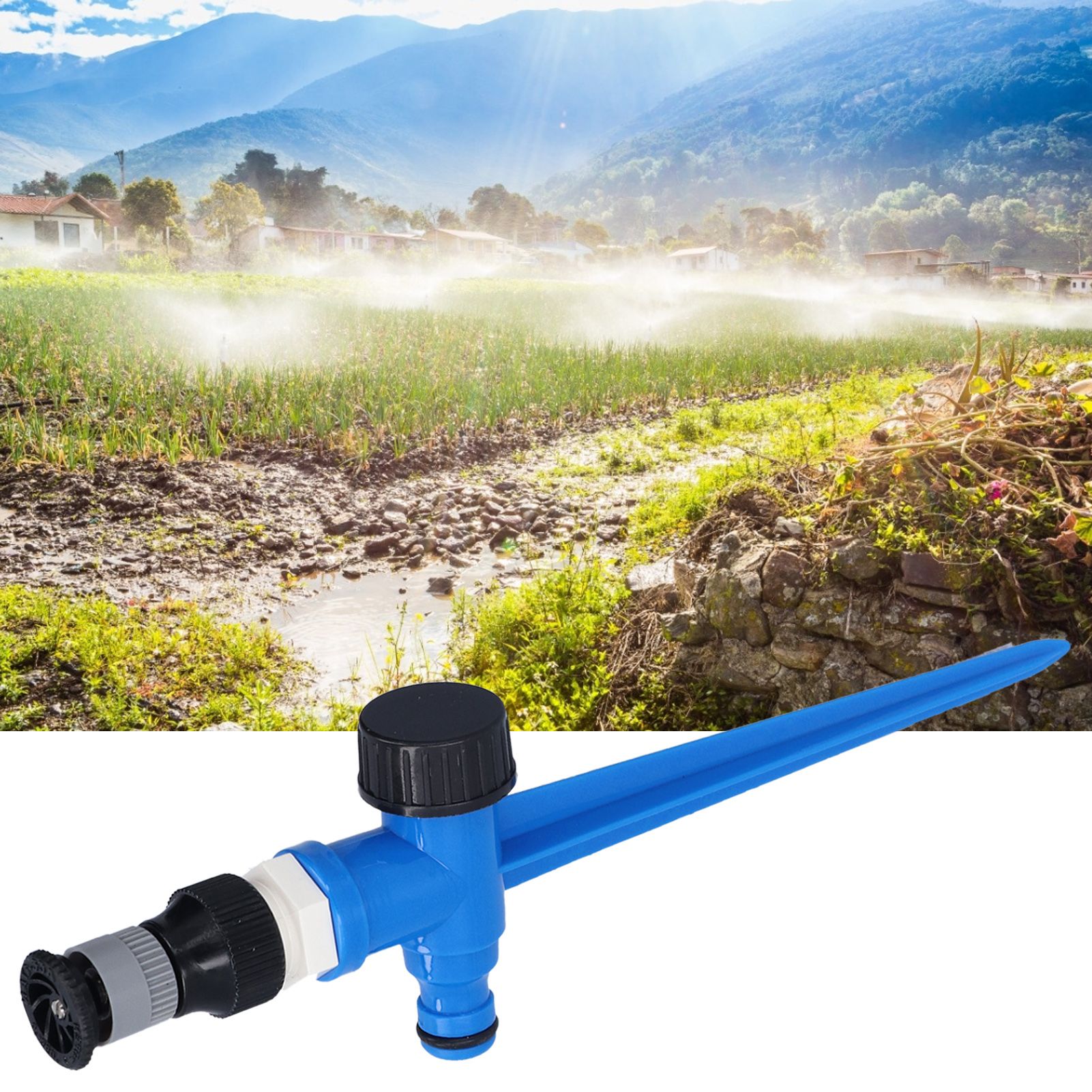 Garden Sprinklers Adjustable Convenient Durable 360 Degree Green Lawn Sprinklers view 12
