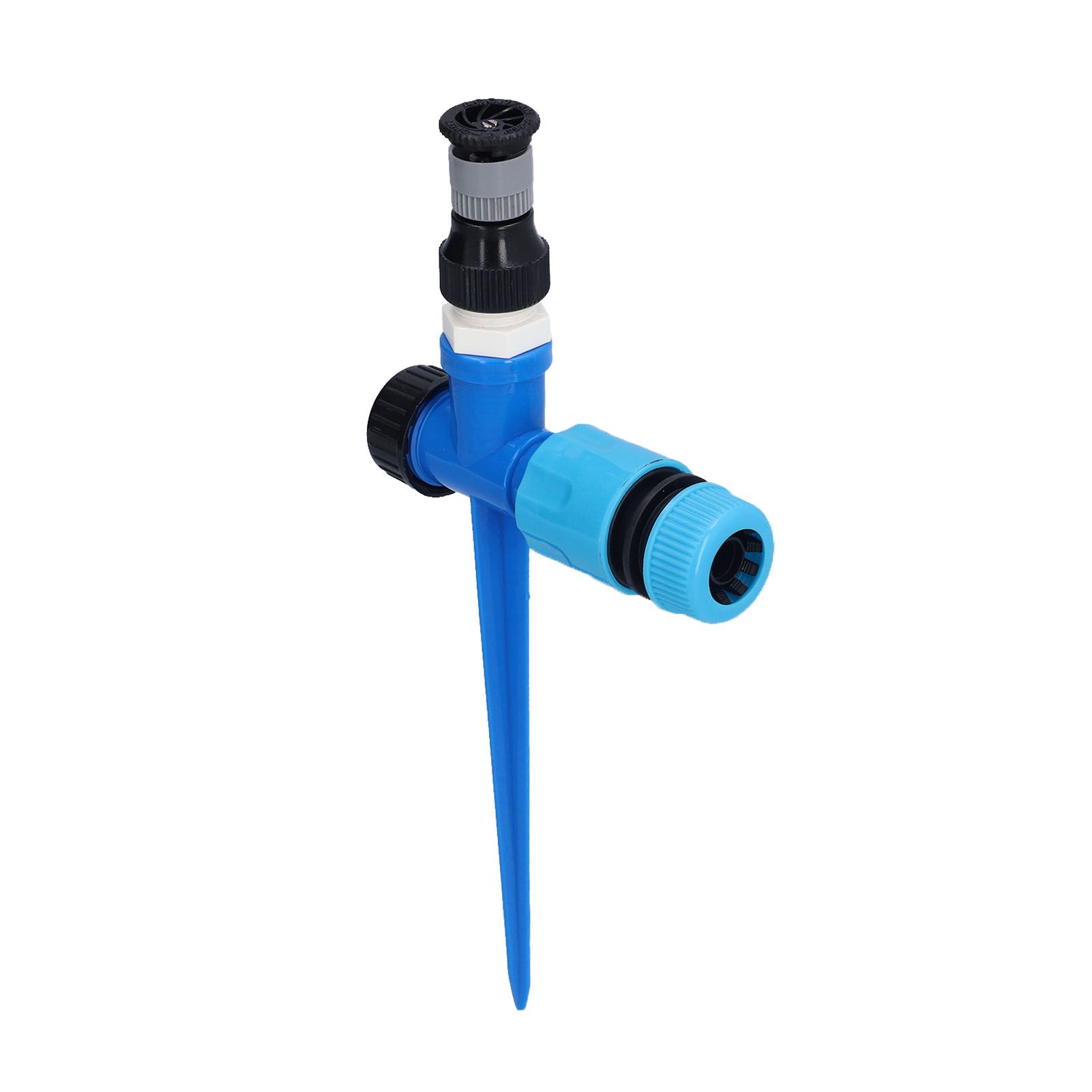 Lawn Sprinkler 1/2 in 360° Rotatable Adjustable Irrigation Sprayer with Ground view 2