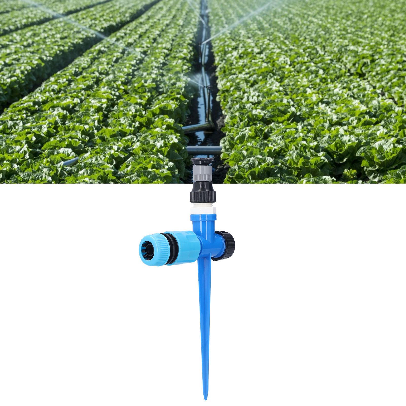 Lawn Sprinkler 1/2 in 360° Rotatable Adjustable Irrigation Sprayer with Ground view 12
