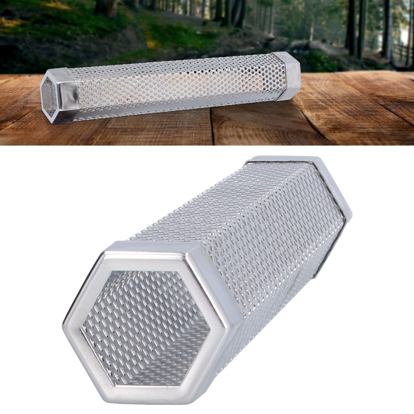 Smoker Tube 304 Stainless Steel Portable Hex Stable Barbecue Smoke Generator view 11