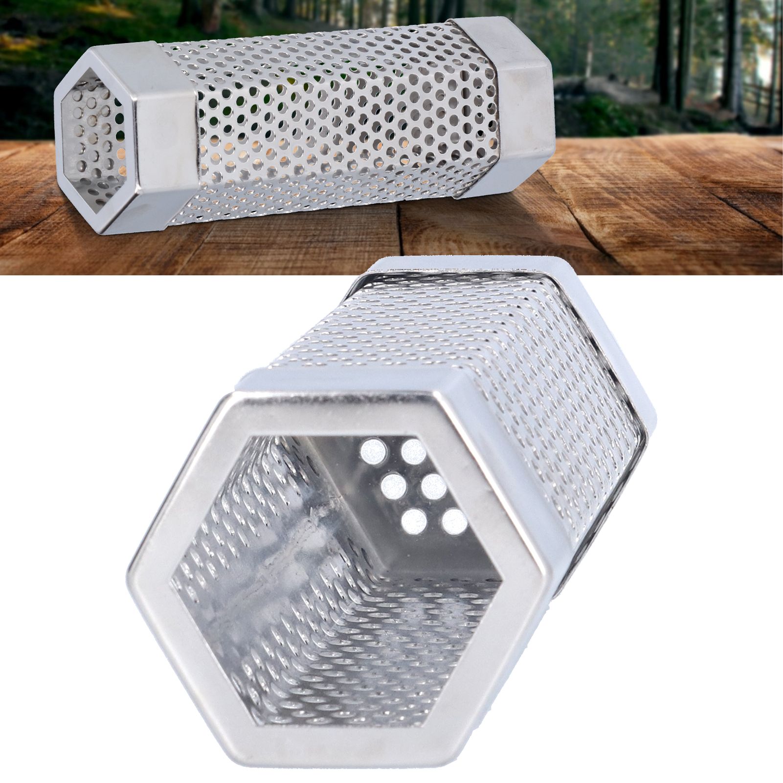 Smoker Tube 304 Stainless Steel Portable Hex Stable Barbecue Smoke Generator view 11