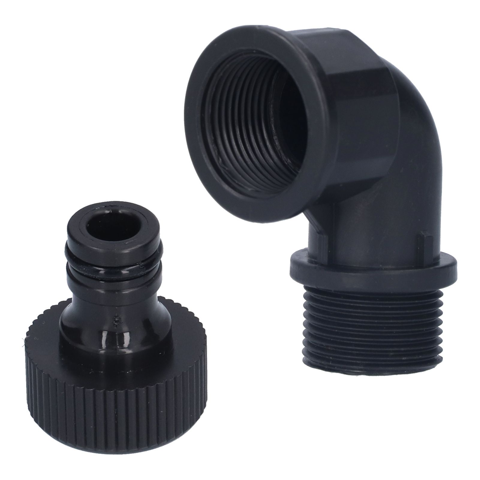 2Set Elbow Connector Durable Adaptable Hose Adapter with Nipple Connector for view 2