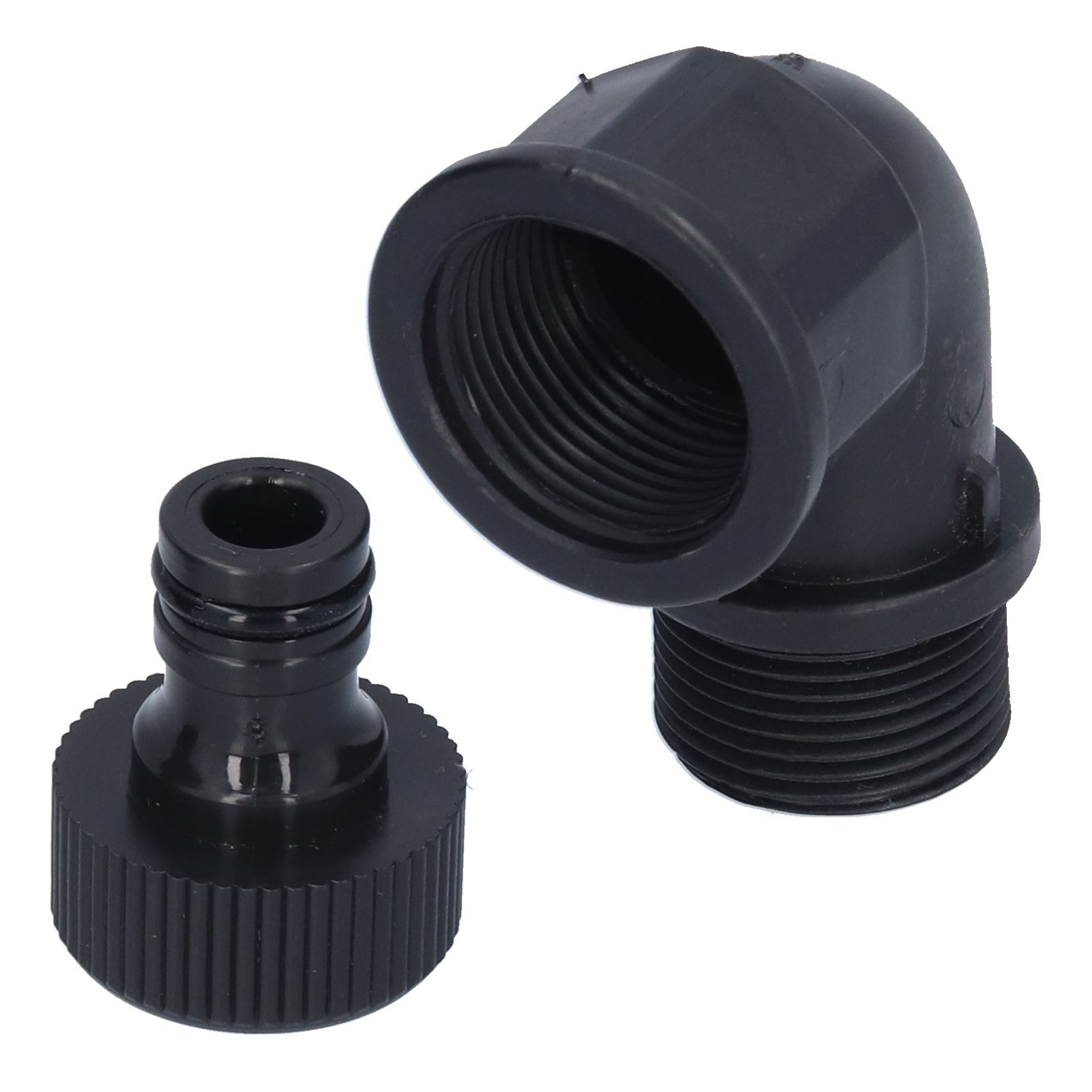2Set Elbow Connector Durable Adaptable Hose Adapter with Nipple Connector for view 3