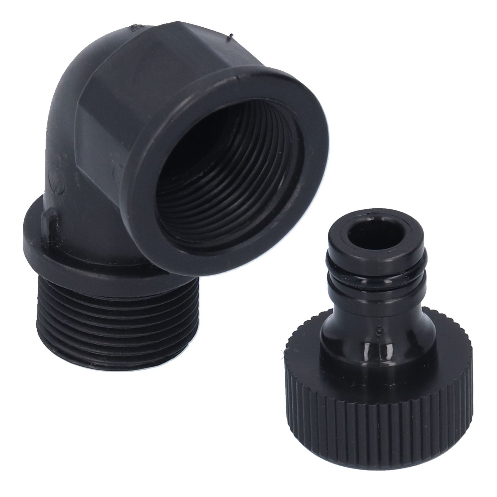 2Set Elbow Connector Durable Adaptable Hose Adapter with Nipple Connector for view 4