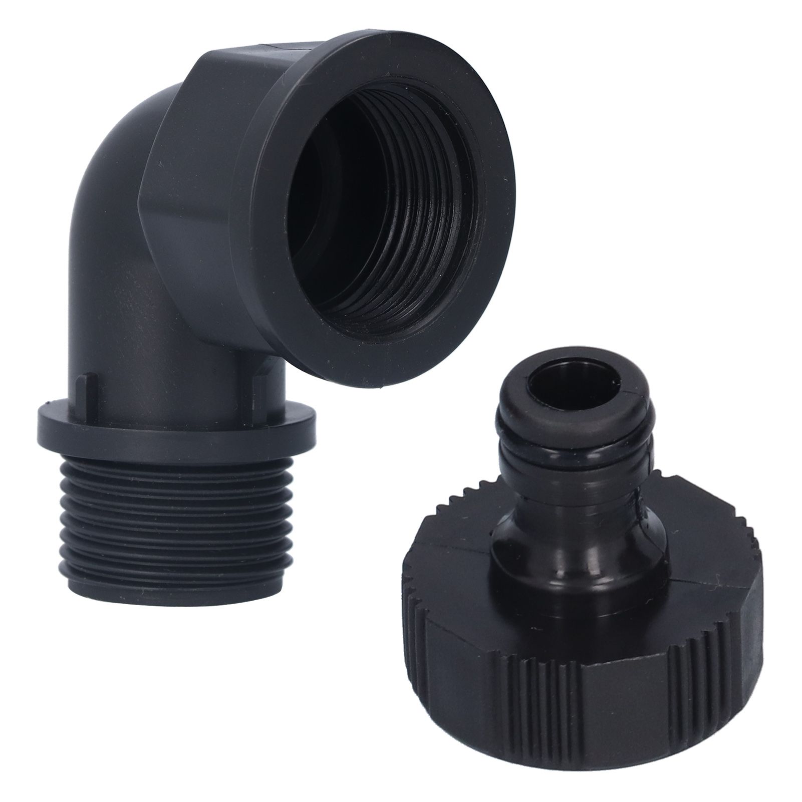 2Set Elbow Connector Durable Adaptable Hose Adapter with Nipple Connector for view 2