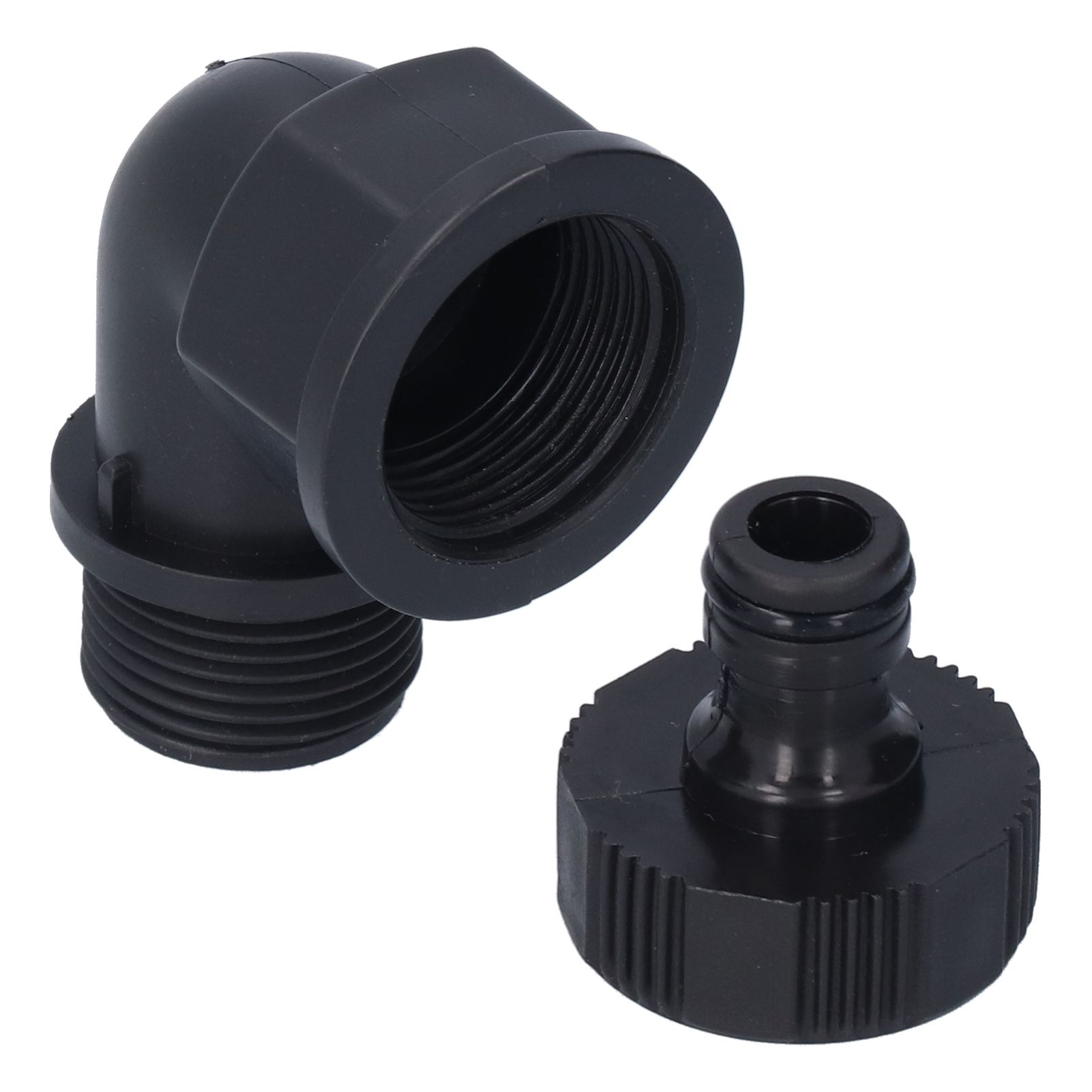 2Set Elbow Connector Durable Adaptable Hose Adapter with Nipple Connector for view 3