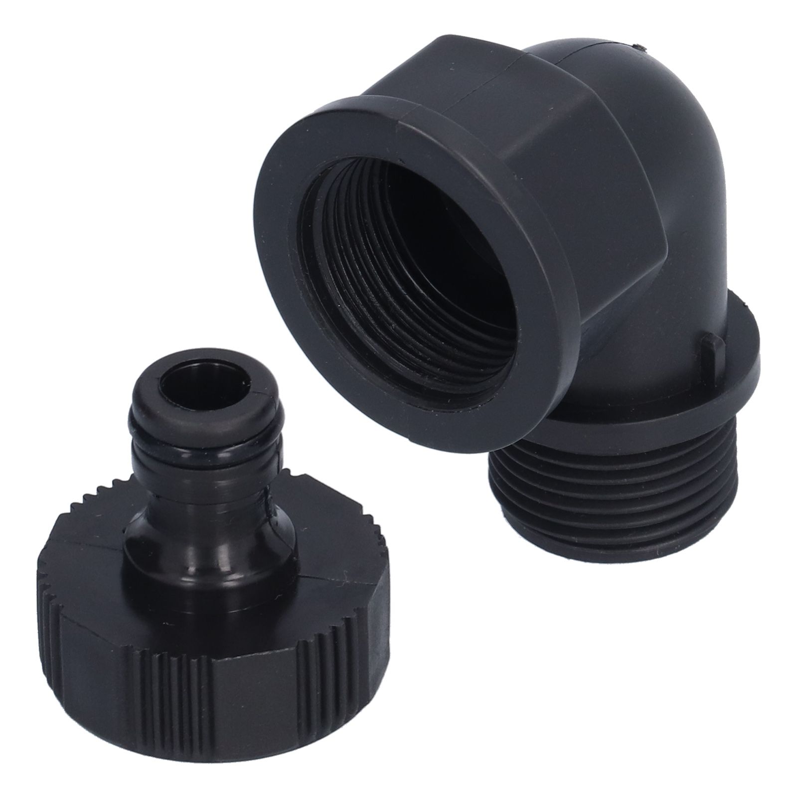 2Set Elbow Connector Durable Adaptable Hose Adapter with Nipple Connector for view 4