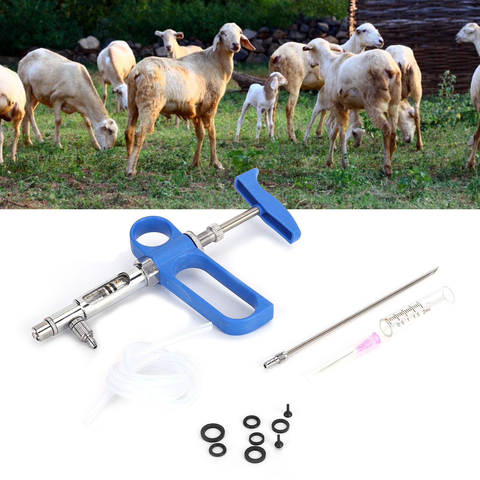 2ml Vaccine Syringe Type C Continuous Syringe Injector for Chicken Pig Sheep view 11